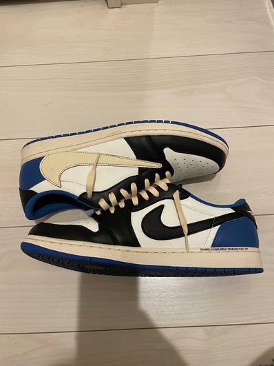 Travis Scott × fragment design × Nike Air Jordan 1 Low OG SP "Military Blue"
