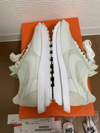sacai × Nike LDV Waffle "Triple White"