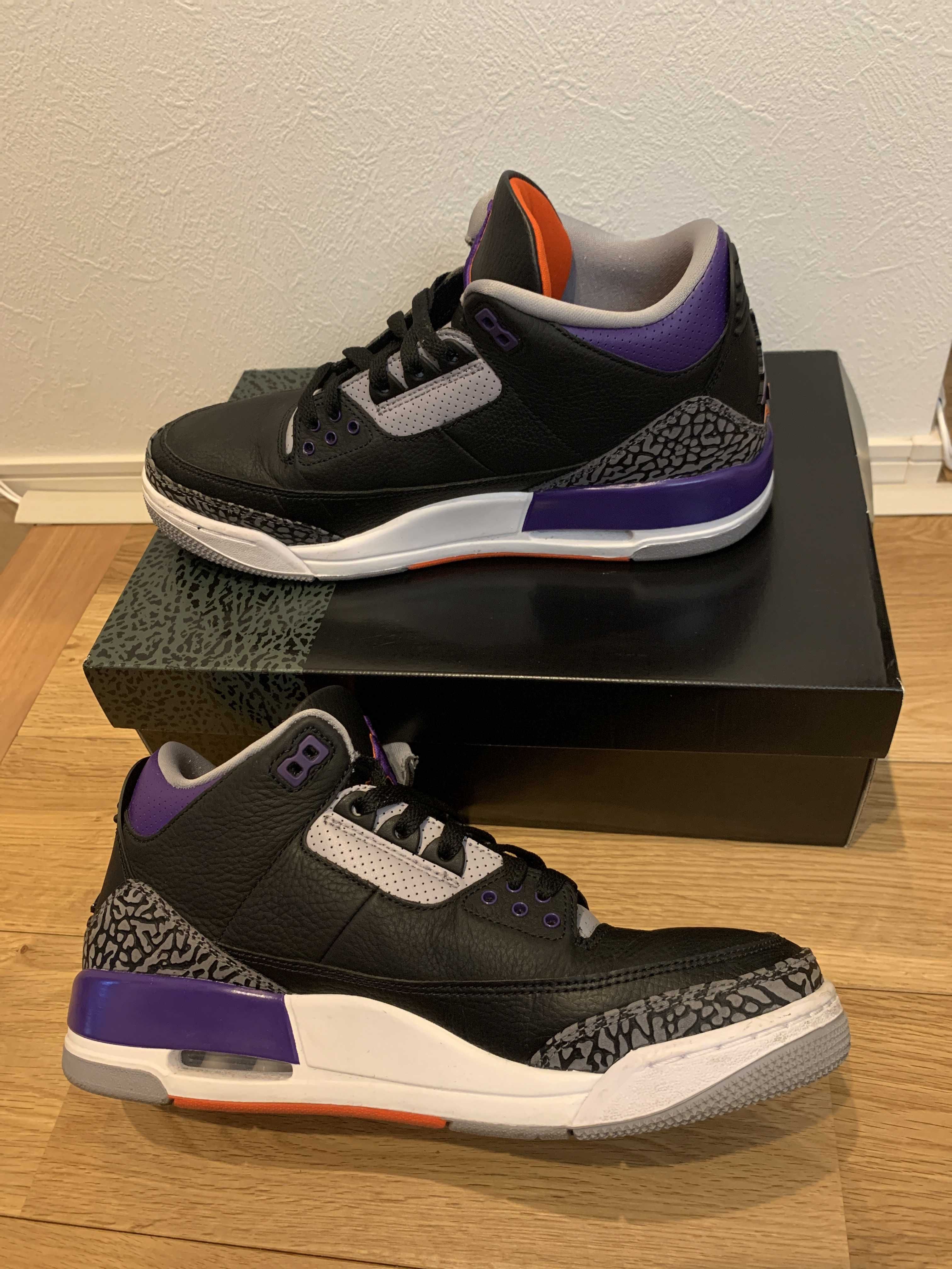 Nike Air Jordan 3 Retro "Black/Court Purple"