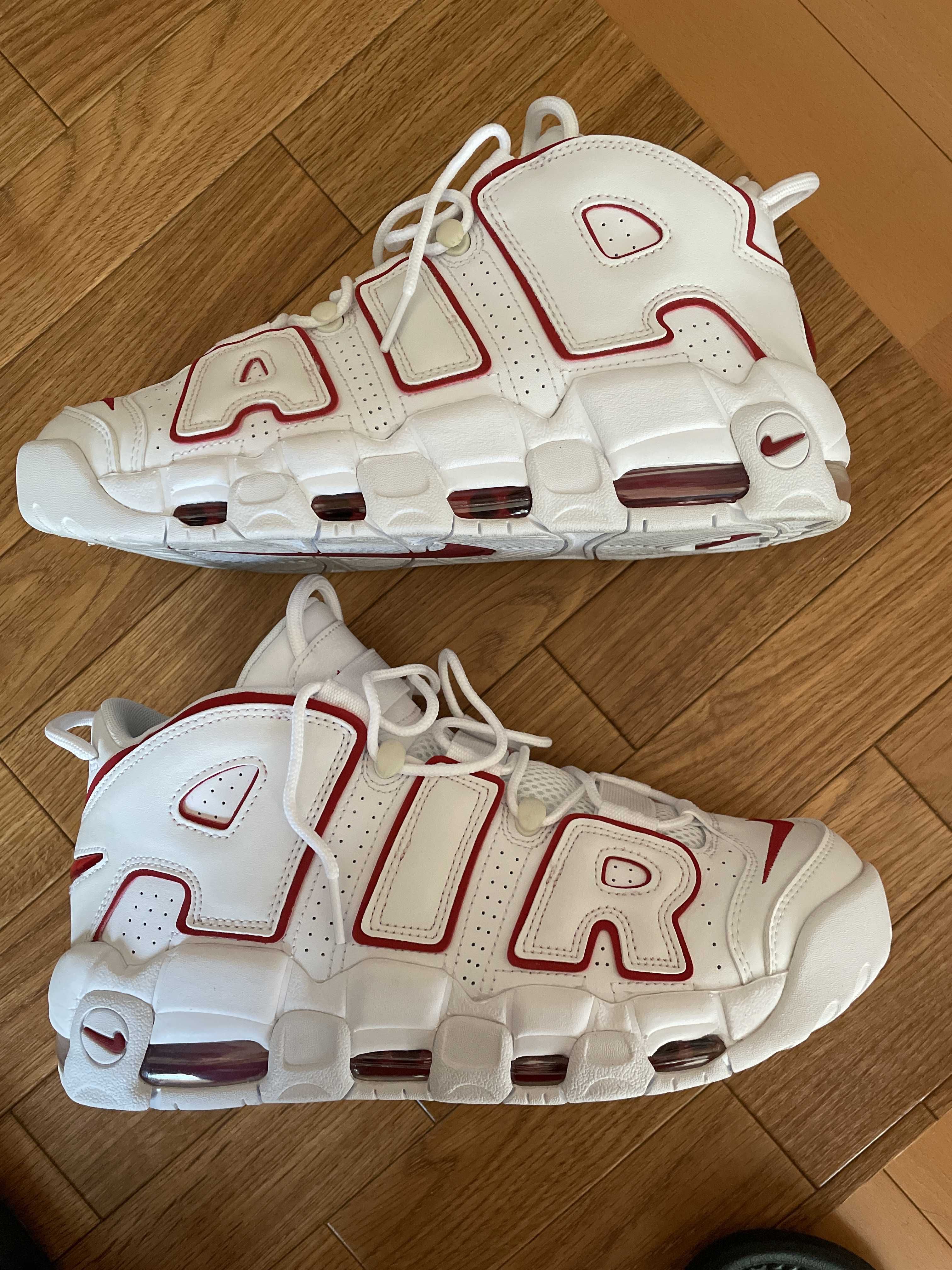 NIKE AIR MORE UPTEMPO "WHITE/VARSITY RED" (2021)
