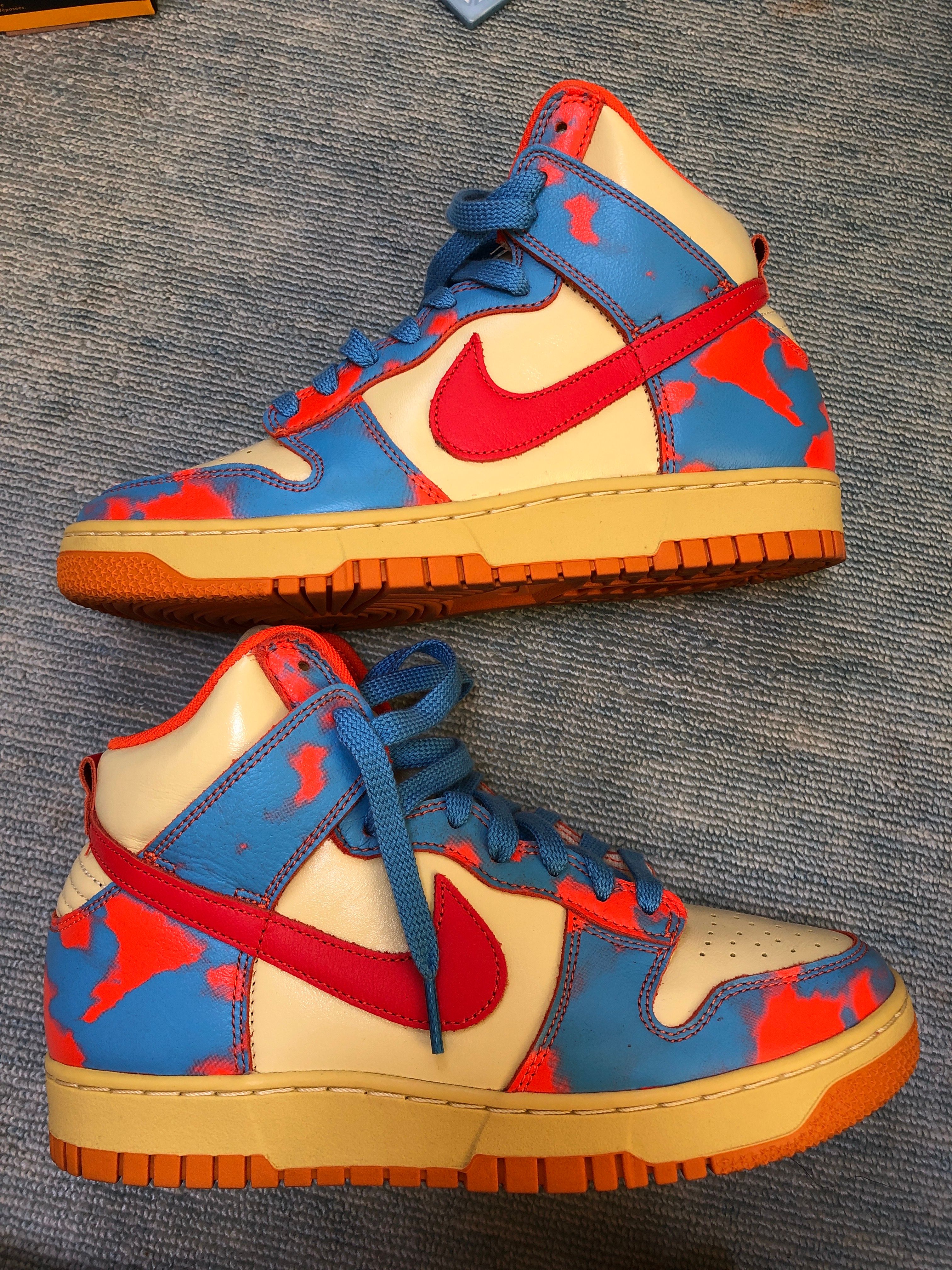 Nike Dunk High 1985 SP "Orange Acid Wash"