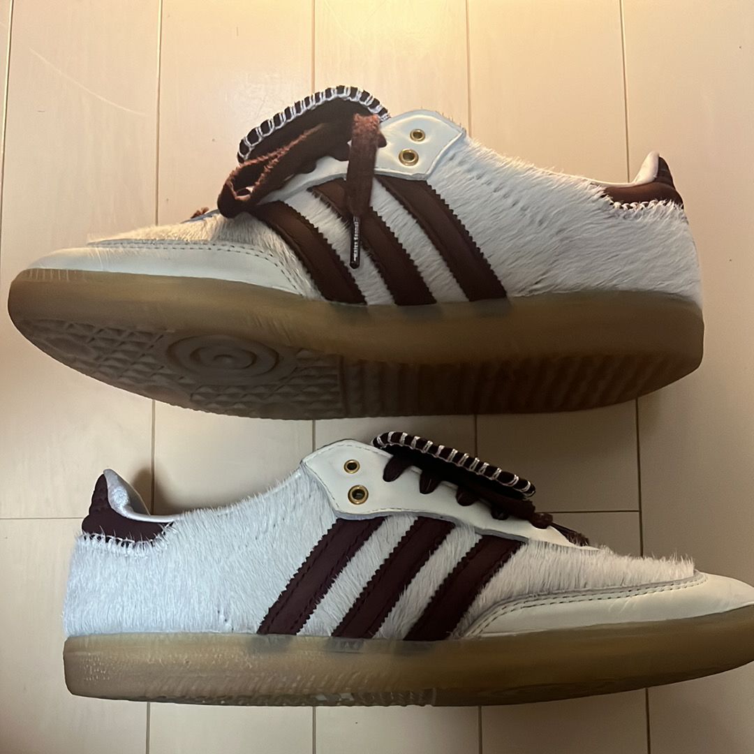 Wales Bonner × adidas Samba Pony Tonal Low "Cream White/Mystery Brown"