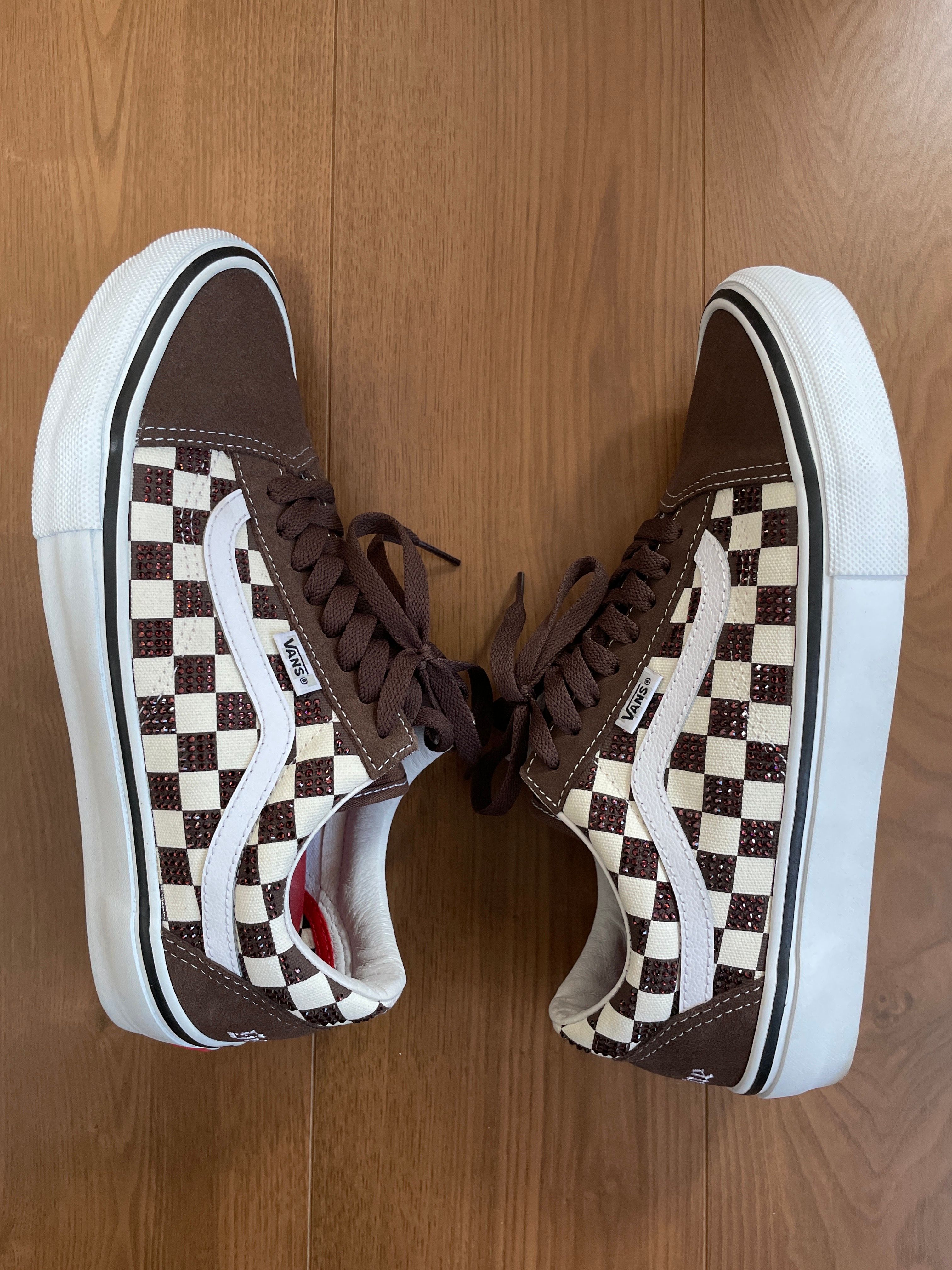 Supreme × Swarovski × Vans Old Skool "Brown"