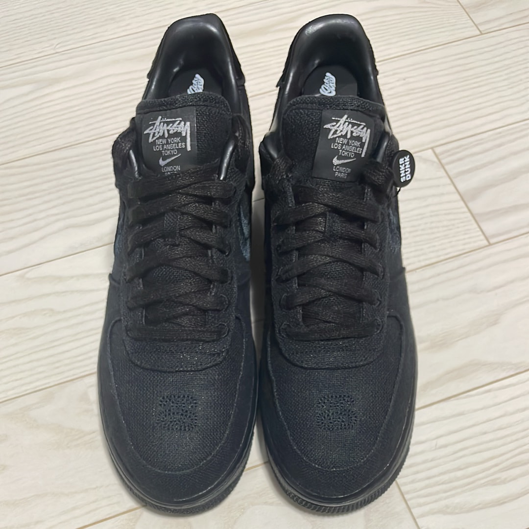 Stussy × Nike Air Force 1 Low "Triple Black"
