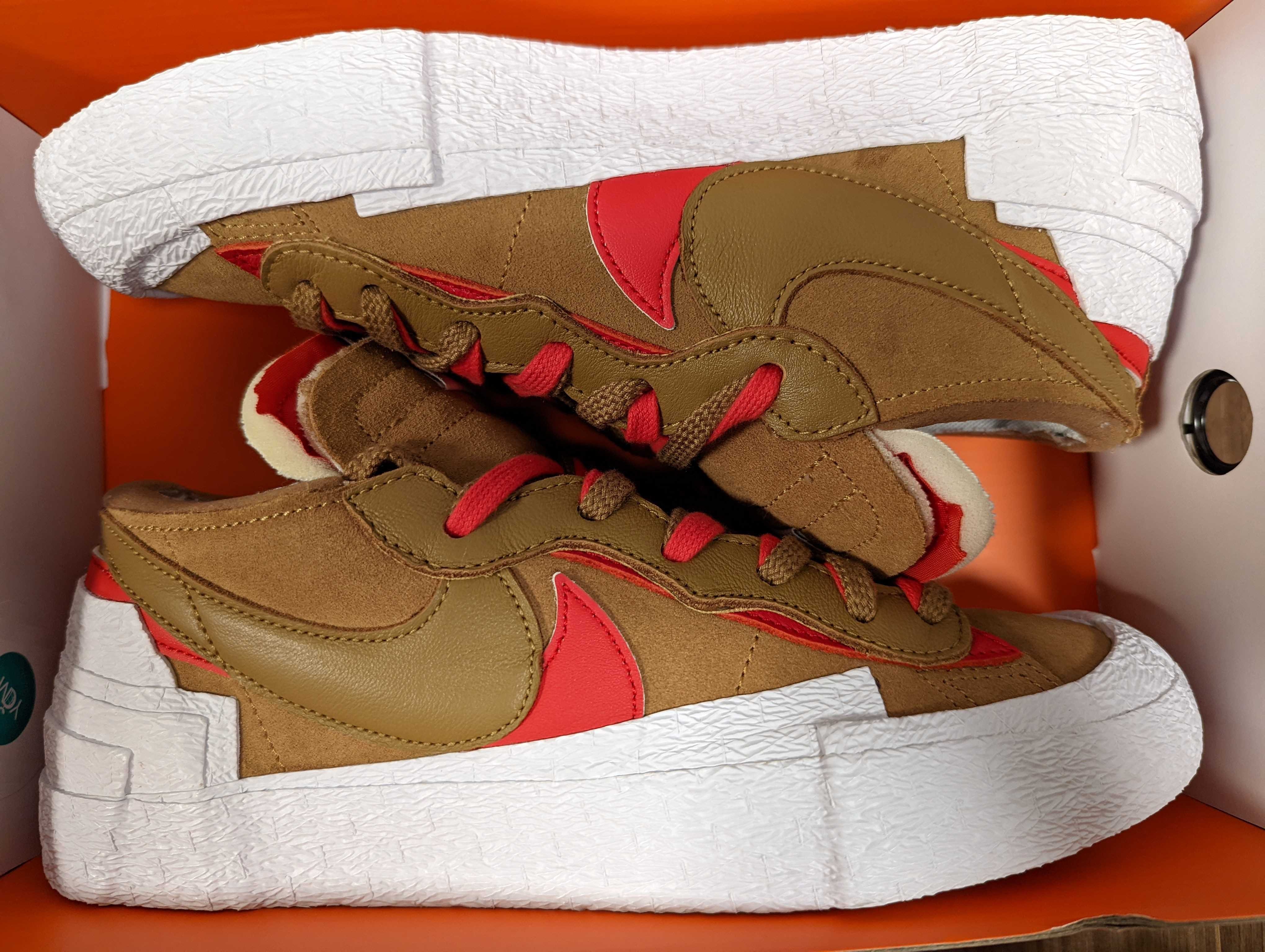 SACAI × NIKE BLAZER LOW "BRITISH TAN"