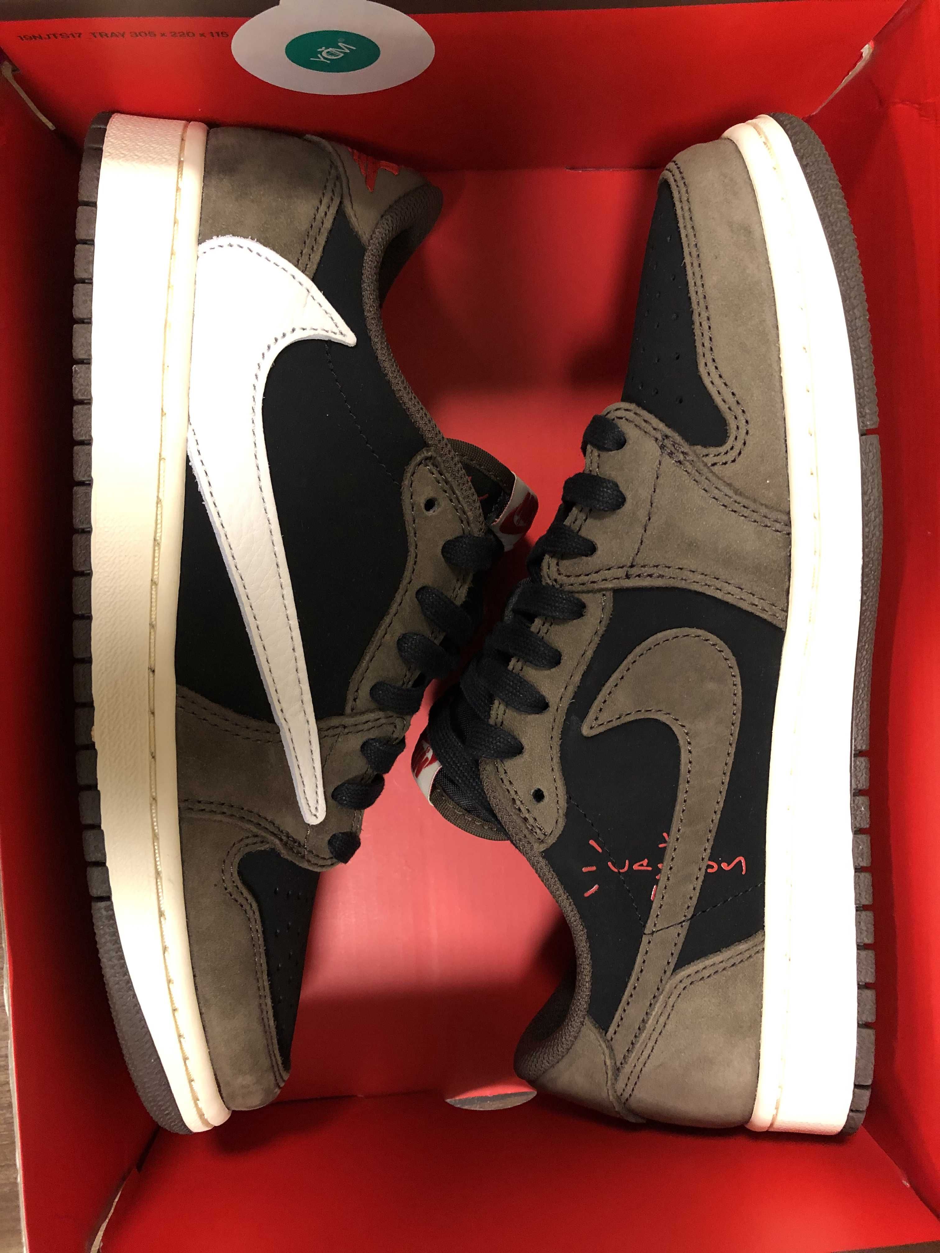 Travis Scott × Nike Air Jordan 1 Low OG SP-T "Black/Dark Mocha"