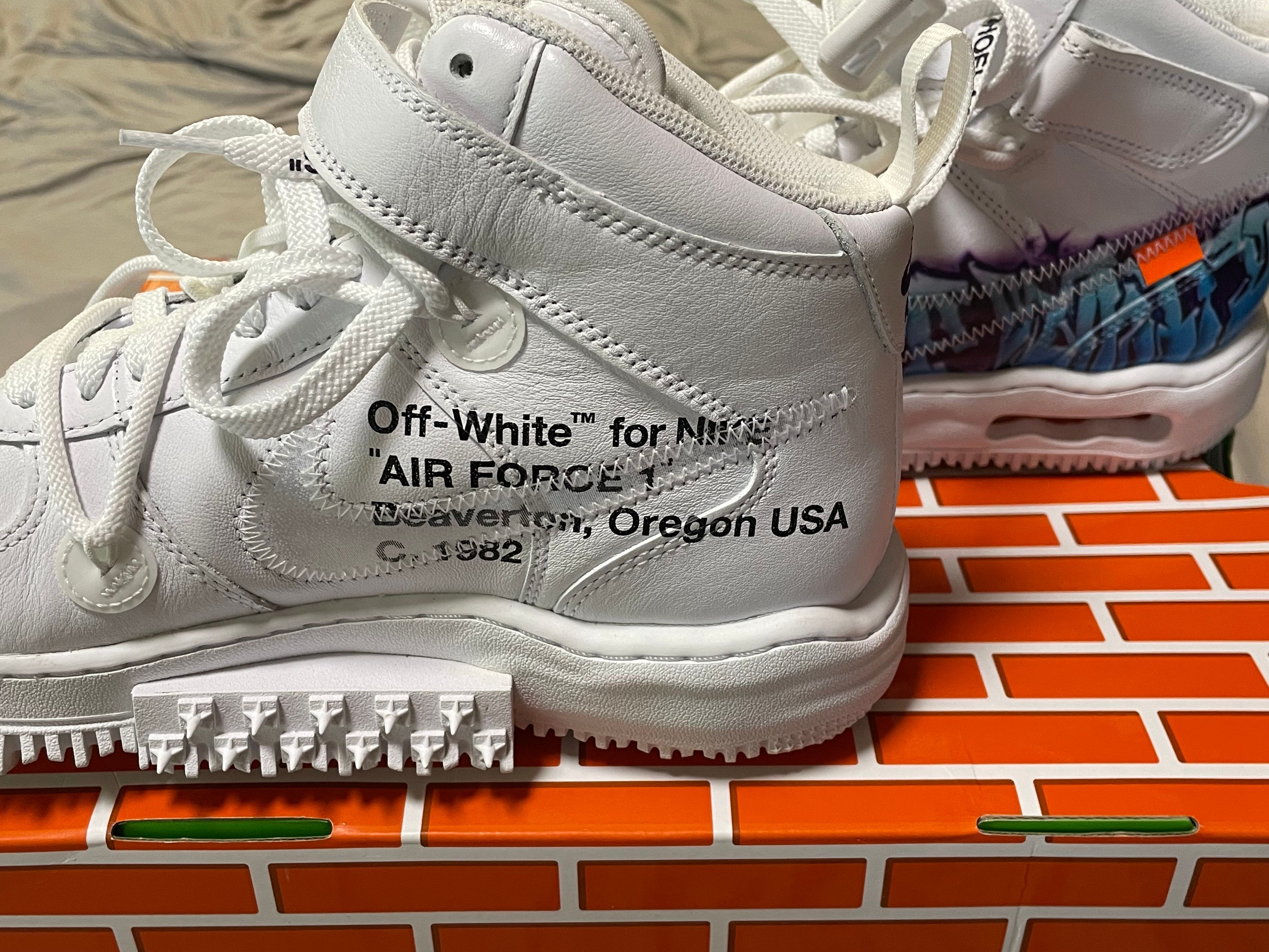 Off-White × Nike Air Force 1 Mid "Graffiti"