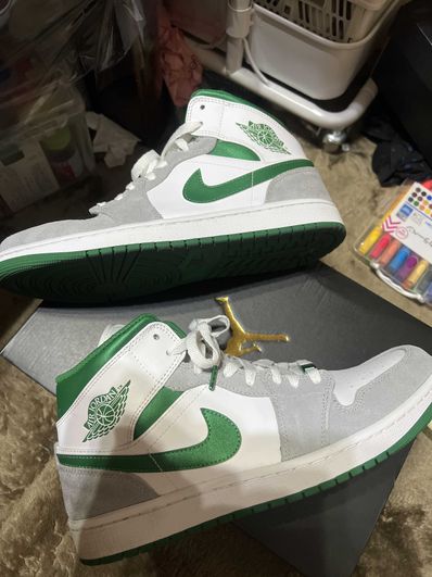 Nike Air Jordan 1 Mid "Green Grey White"