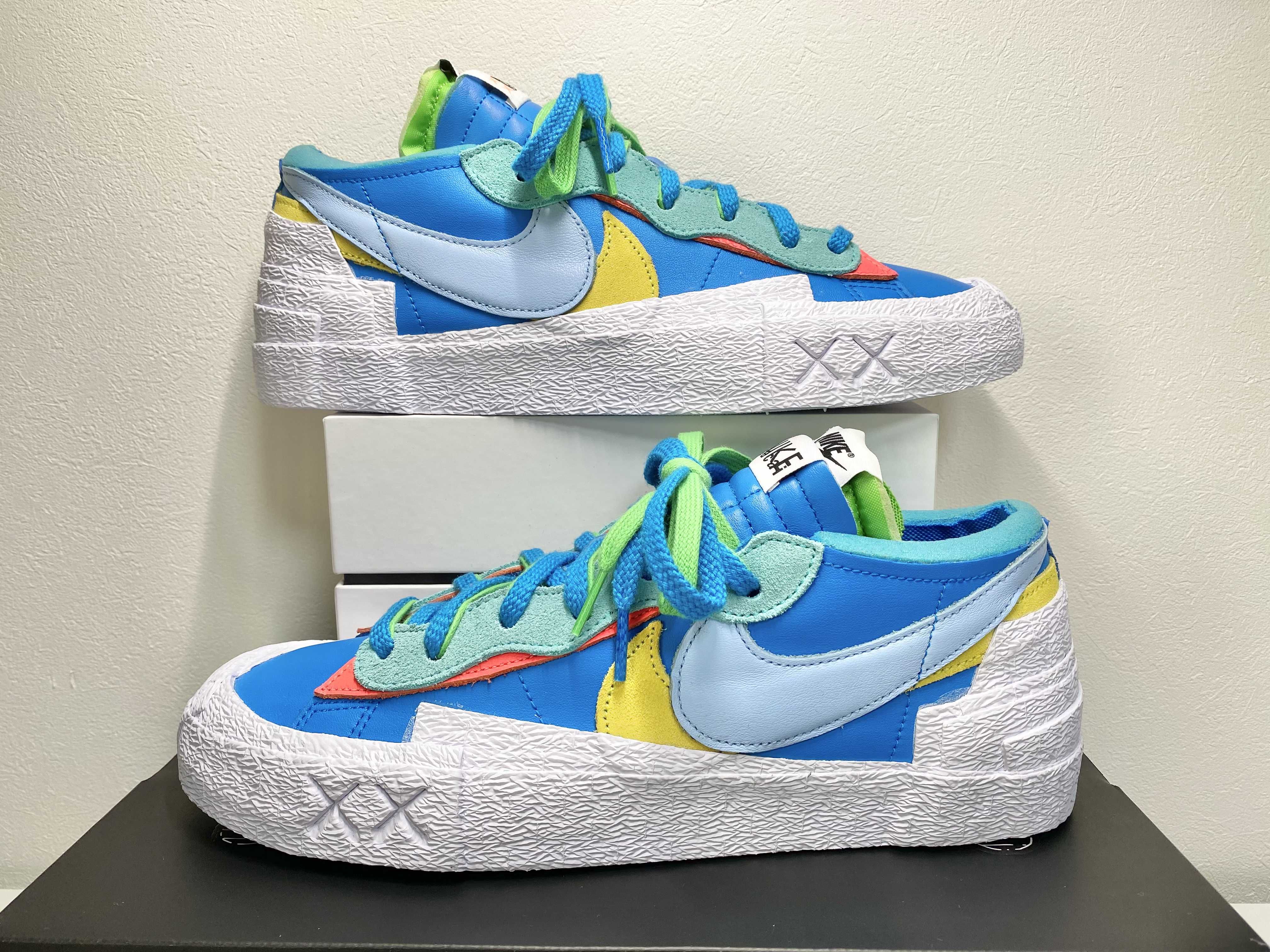 KAWS × sacai × Nike Blazer Low "Neptune Blue"