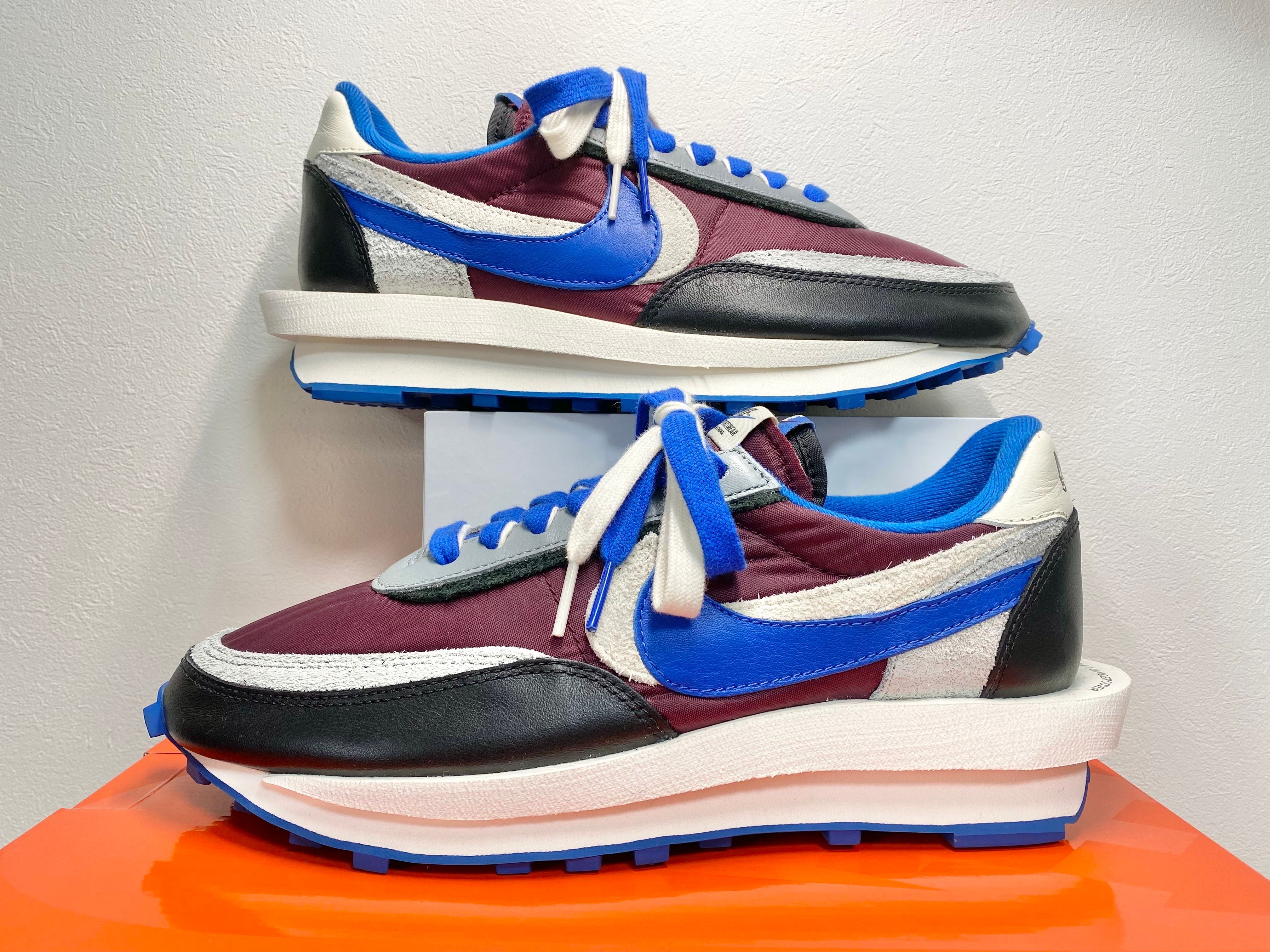 UNDERCOVER × sacai × Nike LD Waffle "Night Maroon/Pale Ivory-Ground Grey-Team Royal"