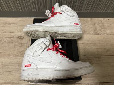 Supreme × Nike Air Force 1 Mid "White" FW24