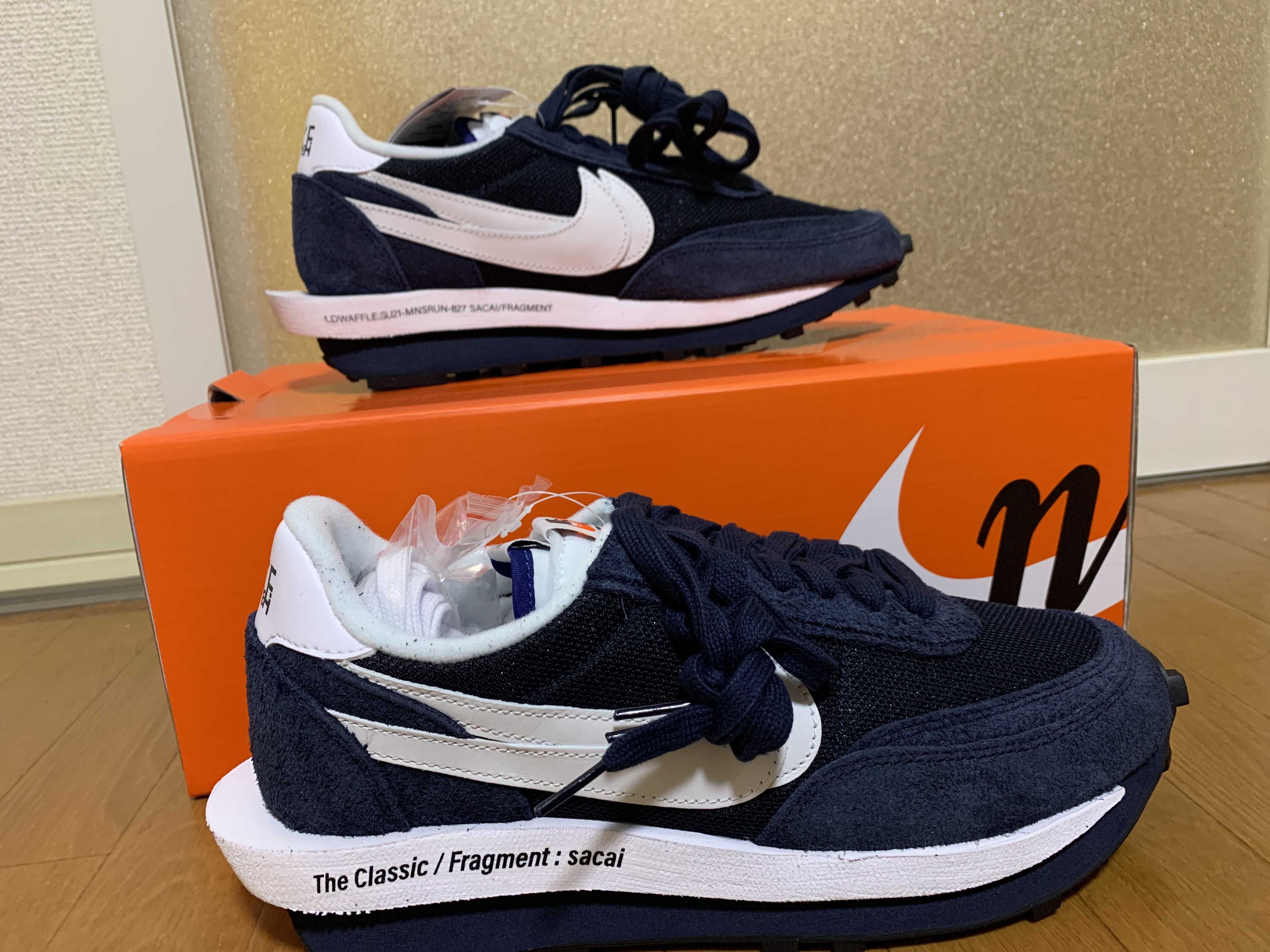 Fragment × sacai × Nike LD Waffle "Blackended Blue"