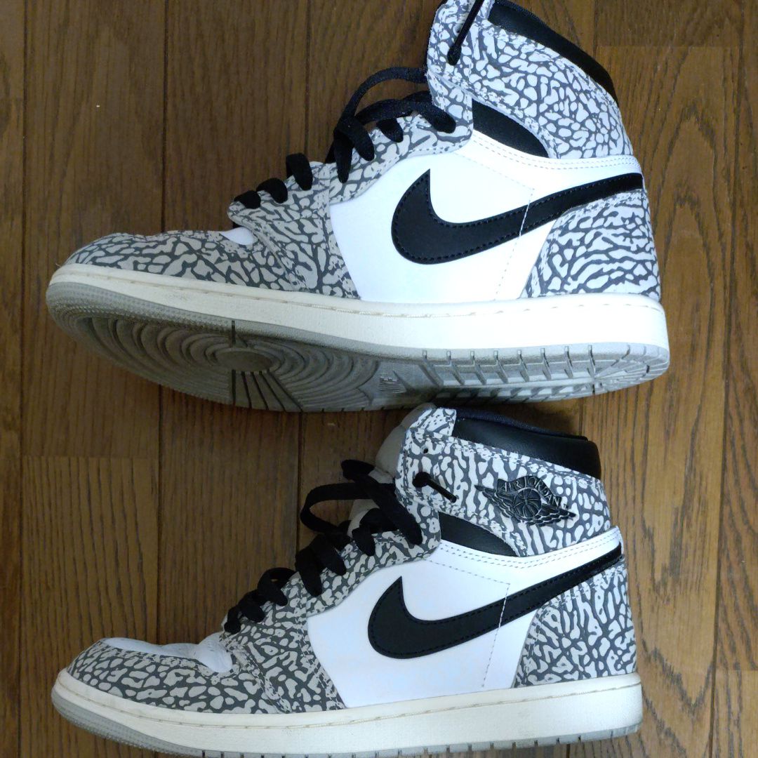 ナイキ エアジョーダン1 ハイ OG \"ホワイトセメント/サファリ\" 28㎝ NIKE(ナイキ) Air Jordan 1 High OG 
