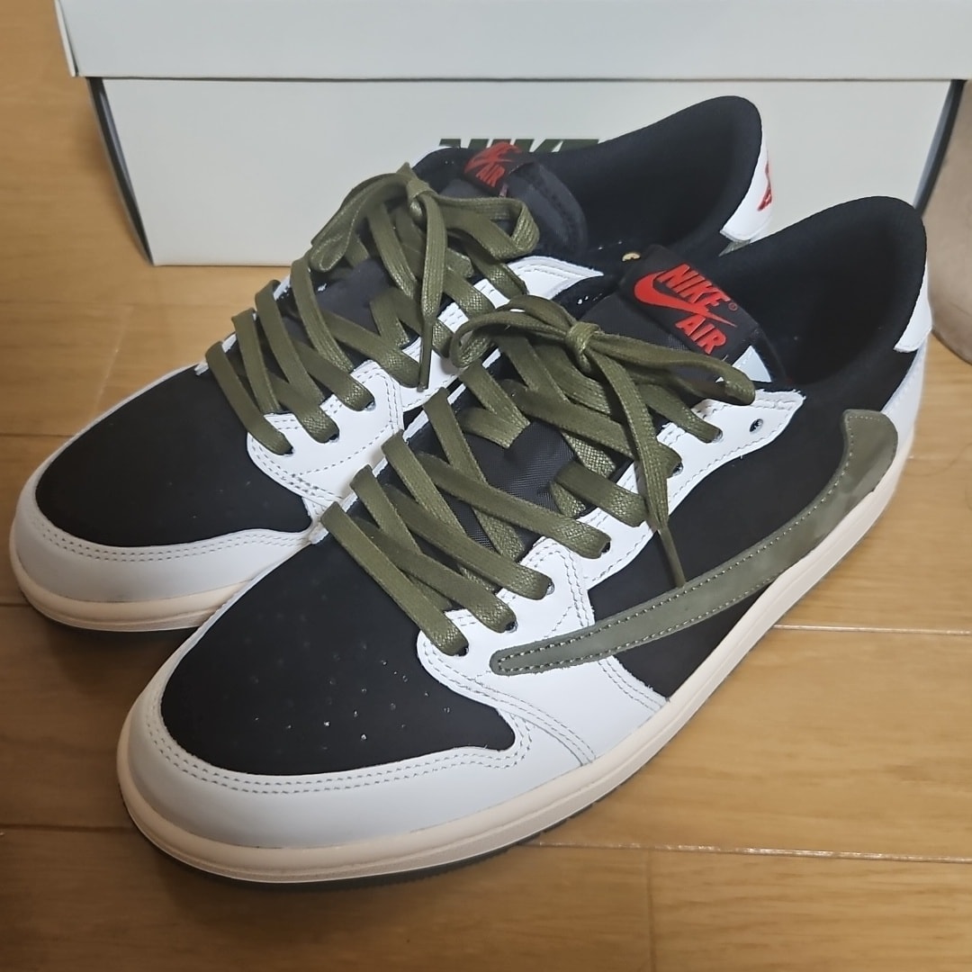 Travis Scott × Nike Women's Air Jordan 1 Low OG "Medium Olive"