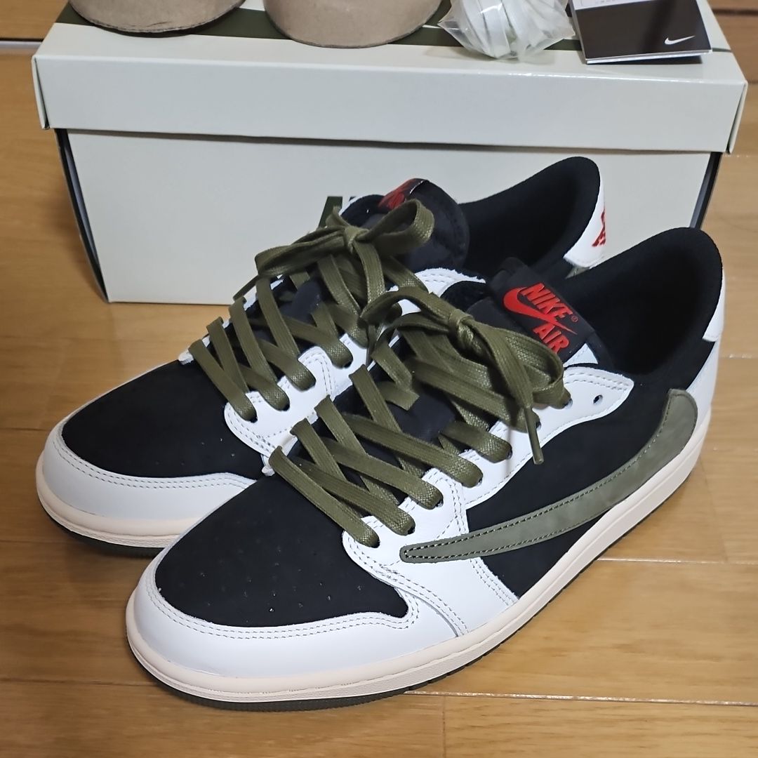 Travis Scott × Nike Women's Air Jordan 1 Low OG "Medium Olive"