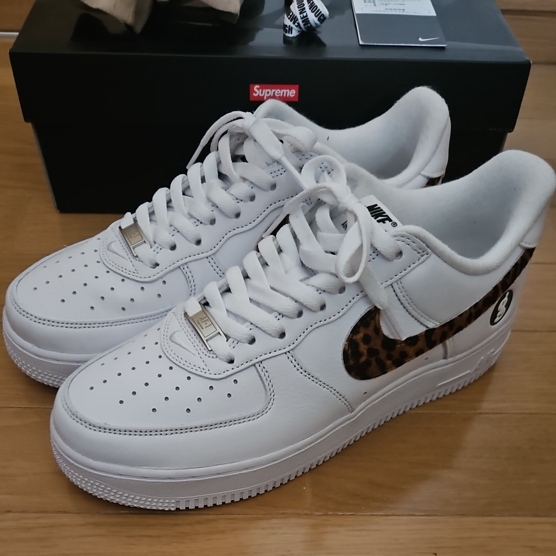 GOODENOUGH × Supreme × Nike Air Force 1 Low "White/Leopard" (25SS Week15)