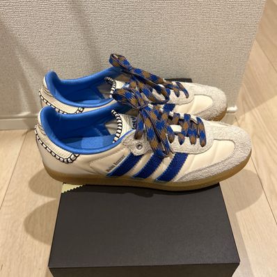 Wales Bonner × adidas Nylon Samba "Wonder Clay/Team Royal Blue/Wonder White"