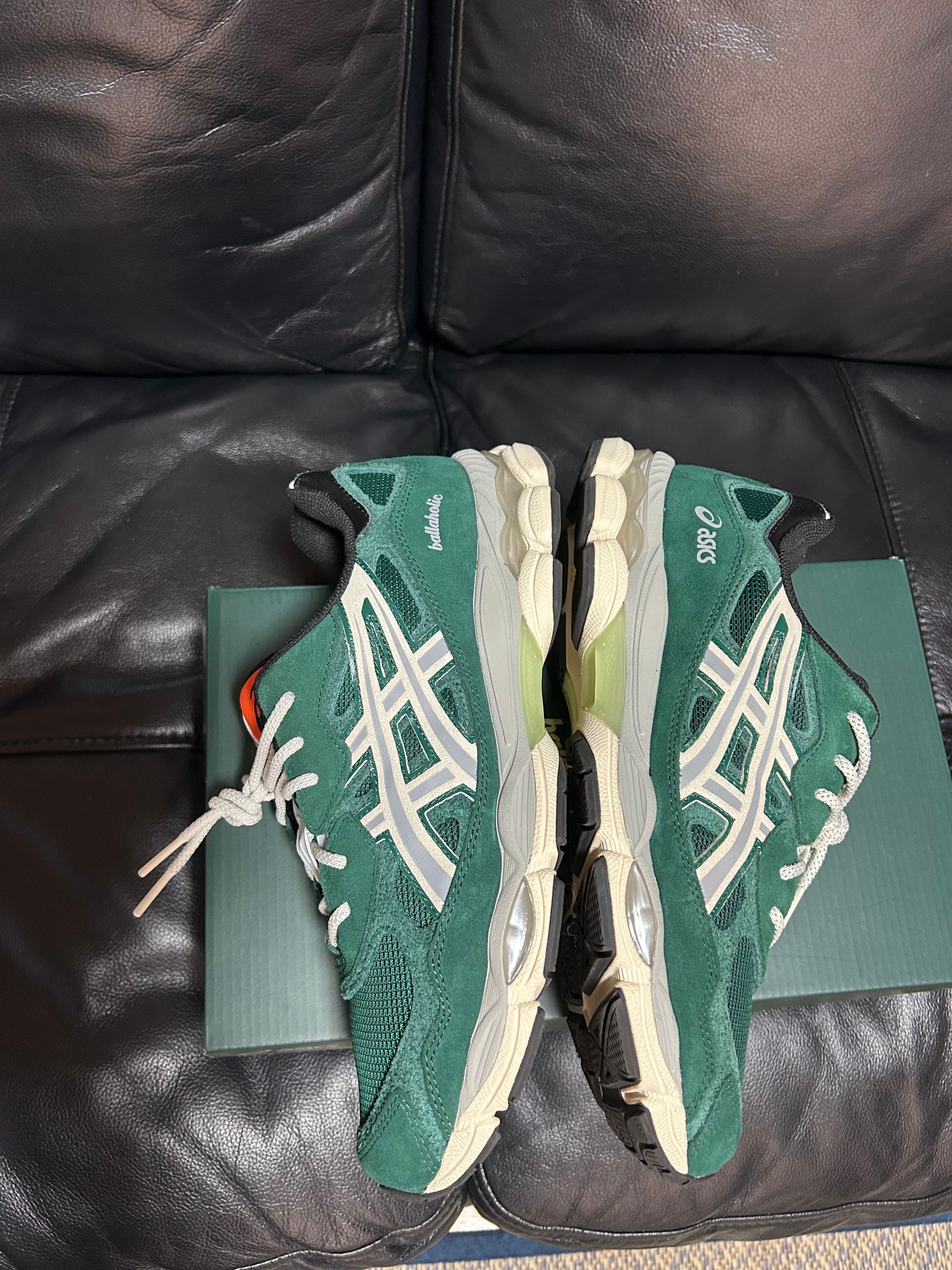 ballaholic × Asics Gel-NYC "Jewel Green/Ivory"