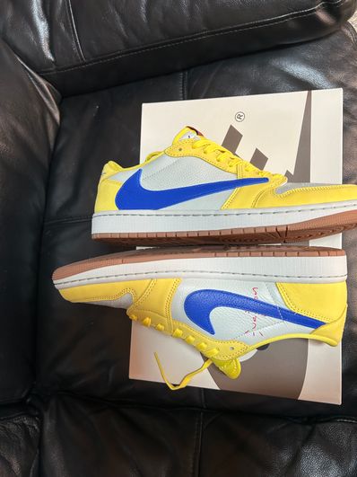 Travis Scott × Nike Women's Air Jordan 1 Retro Low OG "Canary"