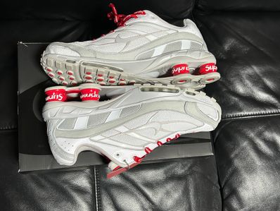 Supreme × Nike Shox Ride 2 "White/Grey Fog/Flat Platinum"