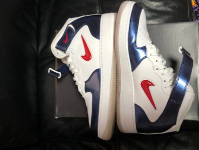 Nike Air Force 1 Mid QS "University Red and Midnight Navy"