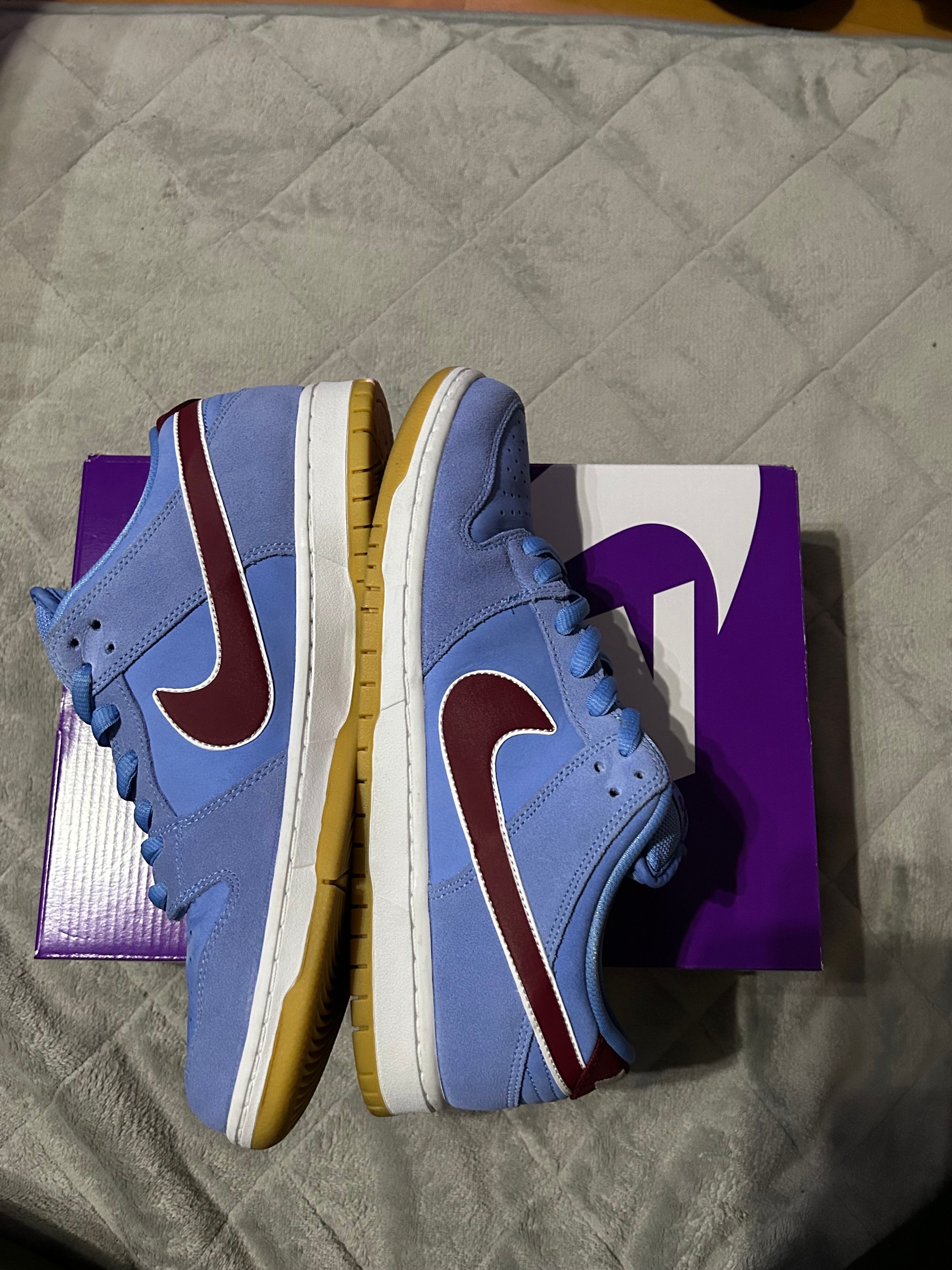 Nike SB Dunk Low Pro "Philadelphia Phillies/Valor Blue and Team Maroon"