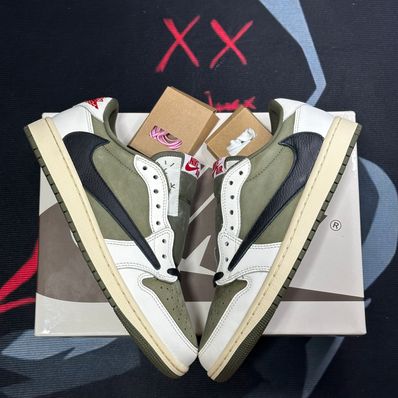 Travis Scott × Nike Air Jordan 1 Low OG SP "Reverse Olive"