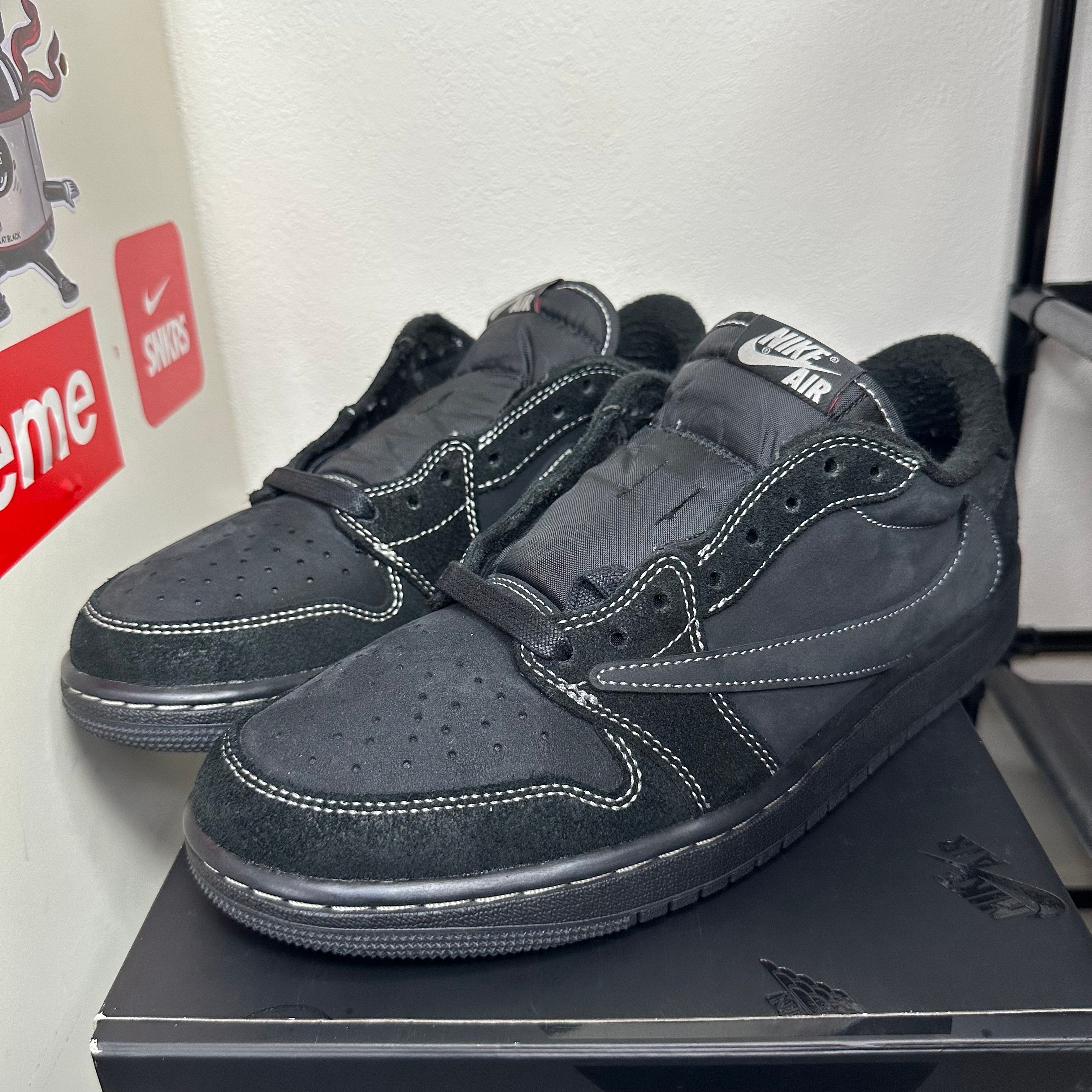 Travis Scott × Nike Air Jordan 1 Low OG SP "Black Phantom"