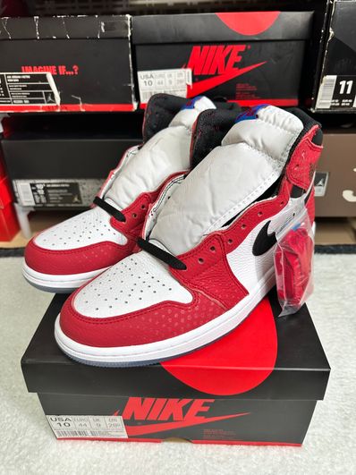 Spiderman × Nike Air Jordan 1 Origin Story "Gym Red/White/Photo Blue/Black"