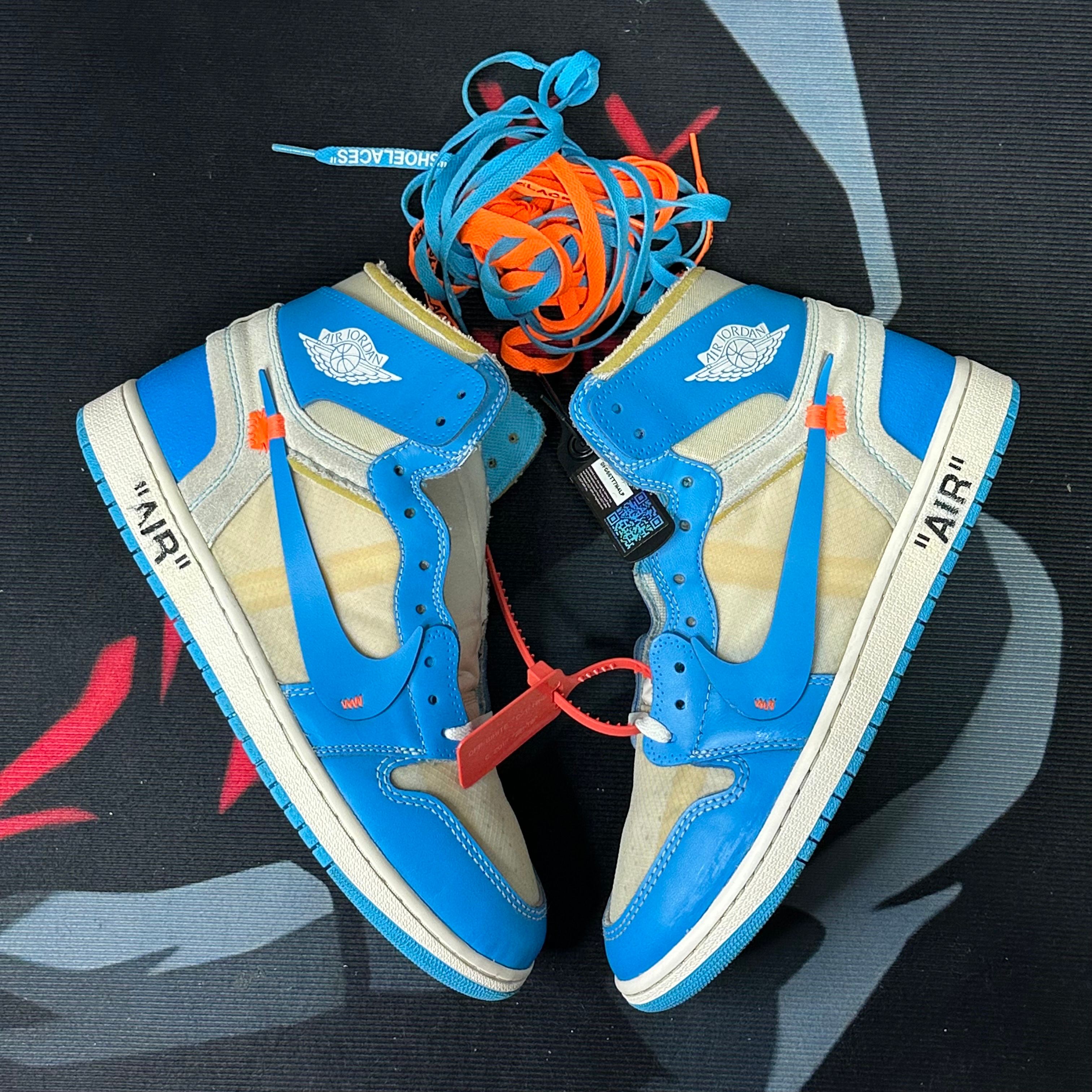 Off-White × Nike Air Jordan 1 High UNC 