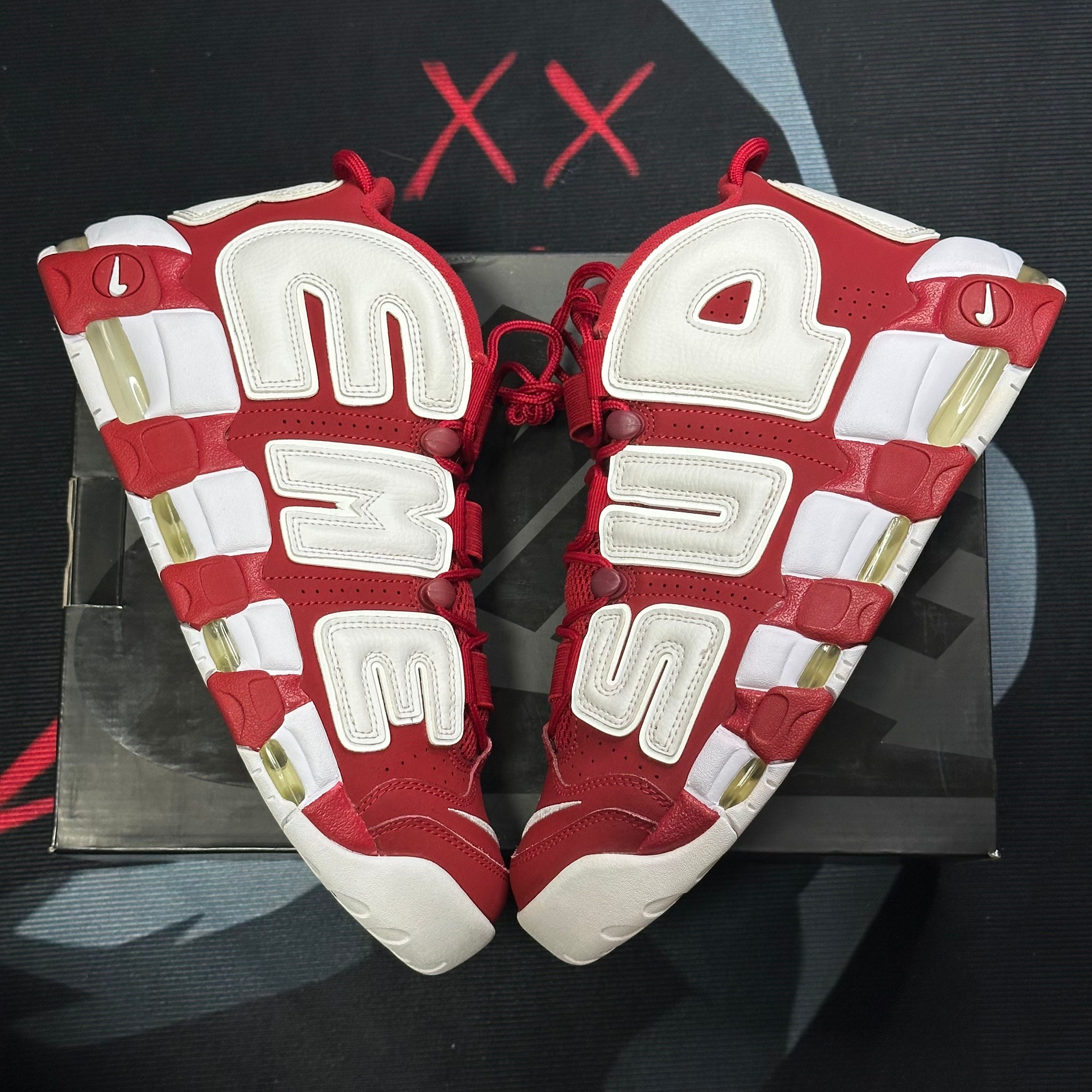 Supreme × Nike Air More Uptempo "White/Red"
