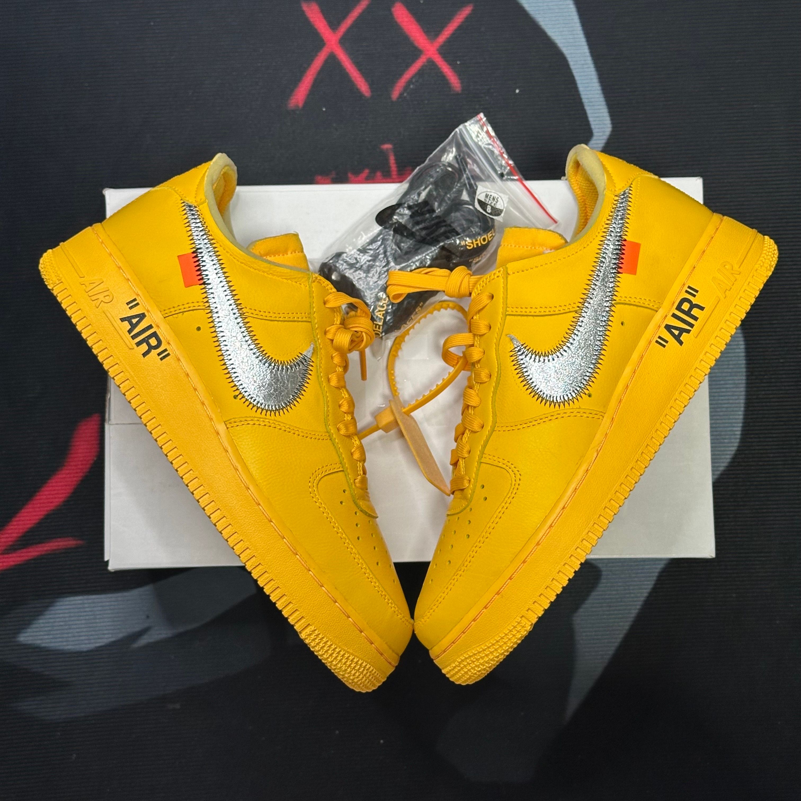 Off-White × Nike Air Force 1 Low "University Gold"