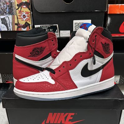 Spiderman × Nike Air Jordan 1 Origin Story "Gym Red/White/Photo Blue/Black"