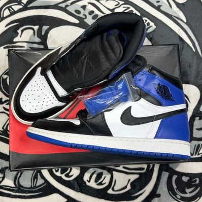 fragment design × Nike Air Jordan 1 Retro High OG "Black/Sport Royal/White"