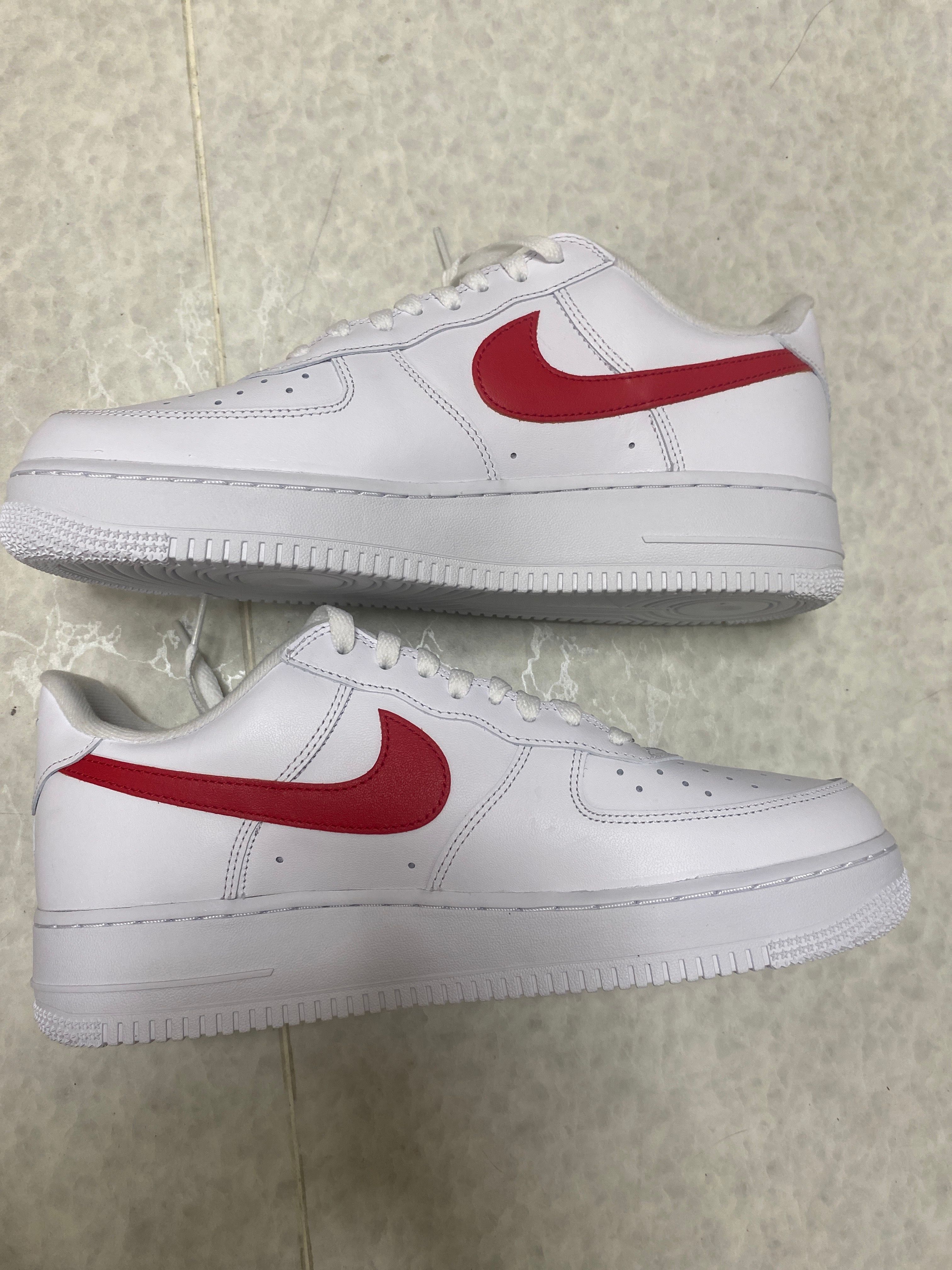Supreme × Nike Air Force 1 Low China Exclusive "White/Speed Red"