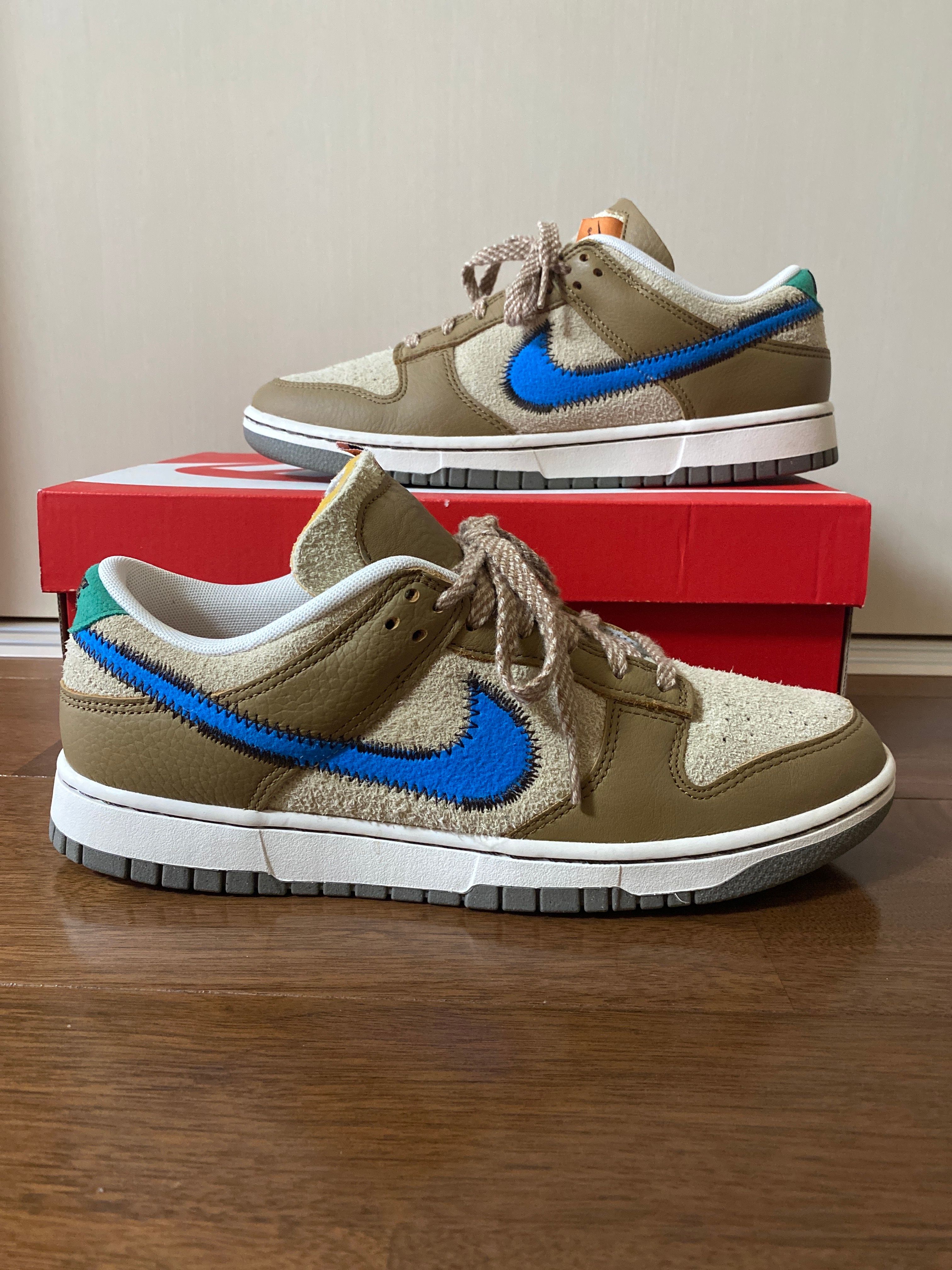 size? × Nike Dunk Low "Dark Driftwood/Photo BlueRattan"