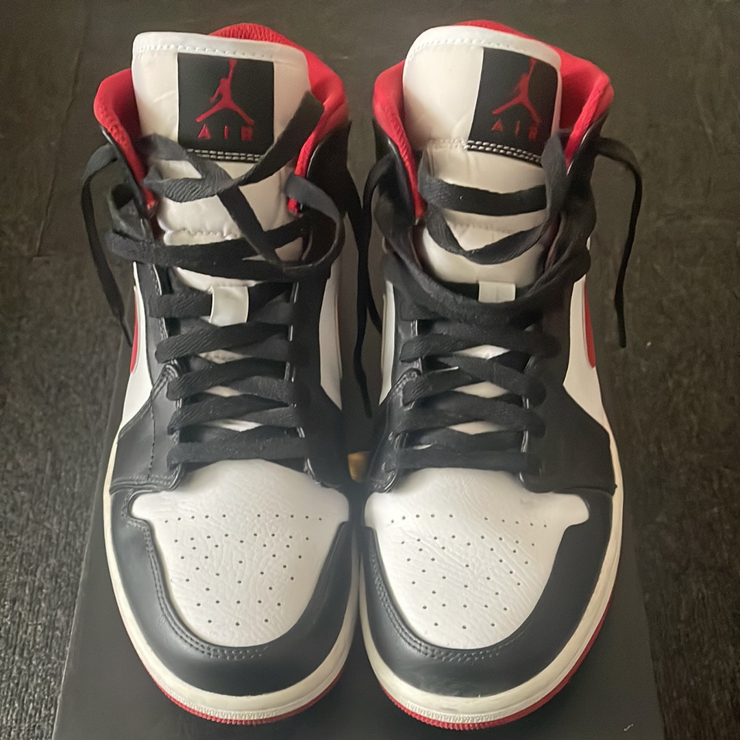 Nike Air Jordan 1 Mid "White/Gym Red Black"