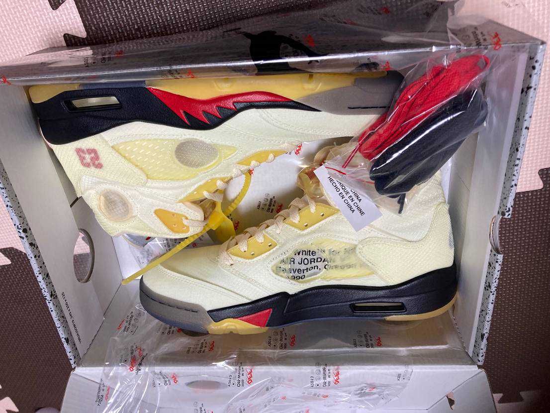 Off-White × Nike Air Jordan 5 "Sail"