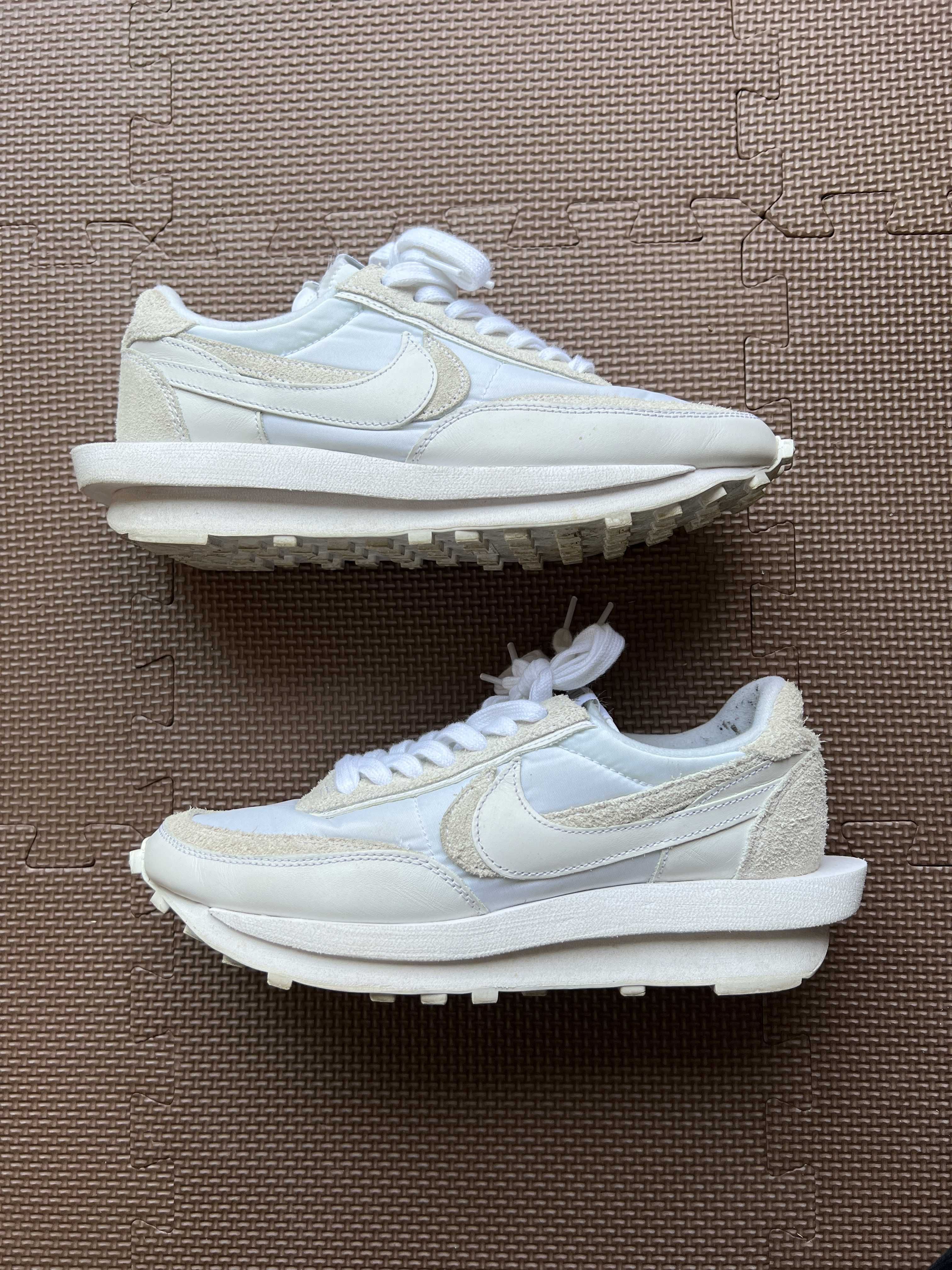 sacai × Nike LDV Waffle "Triple White"