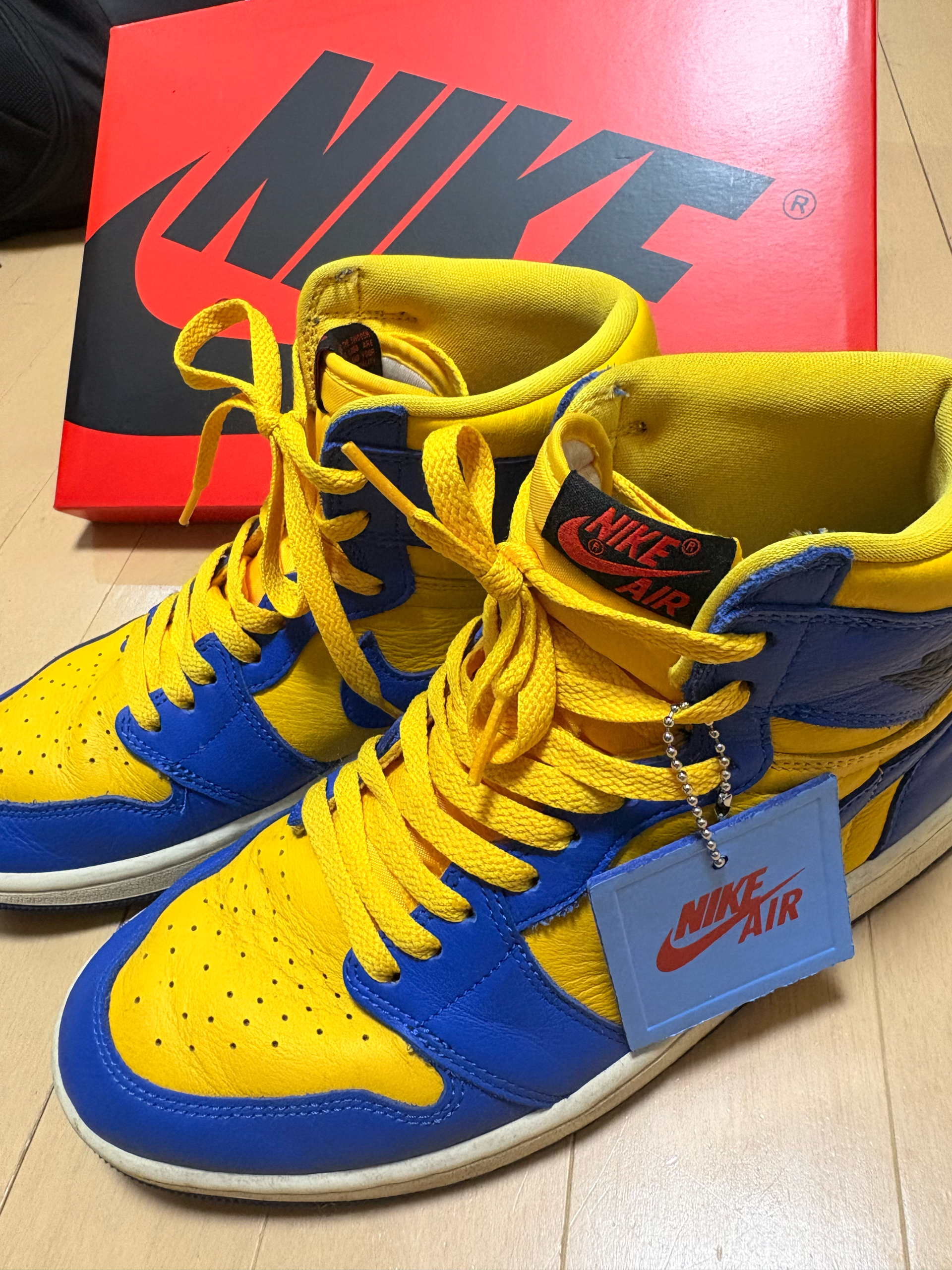 Nike Women's Air Jordan 1 High OG "Game Royal and Varsity Maize"