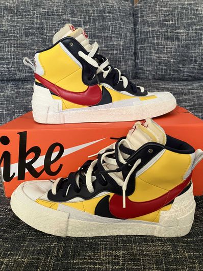 sacai × Nike Blazer Mid "Varsity Maize/Varsity Red"