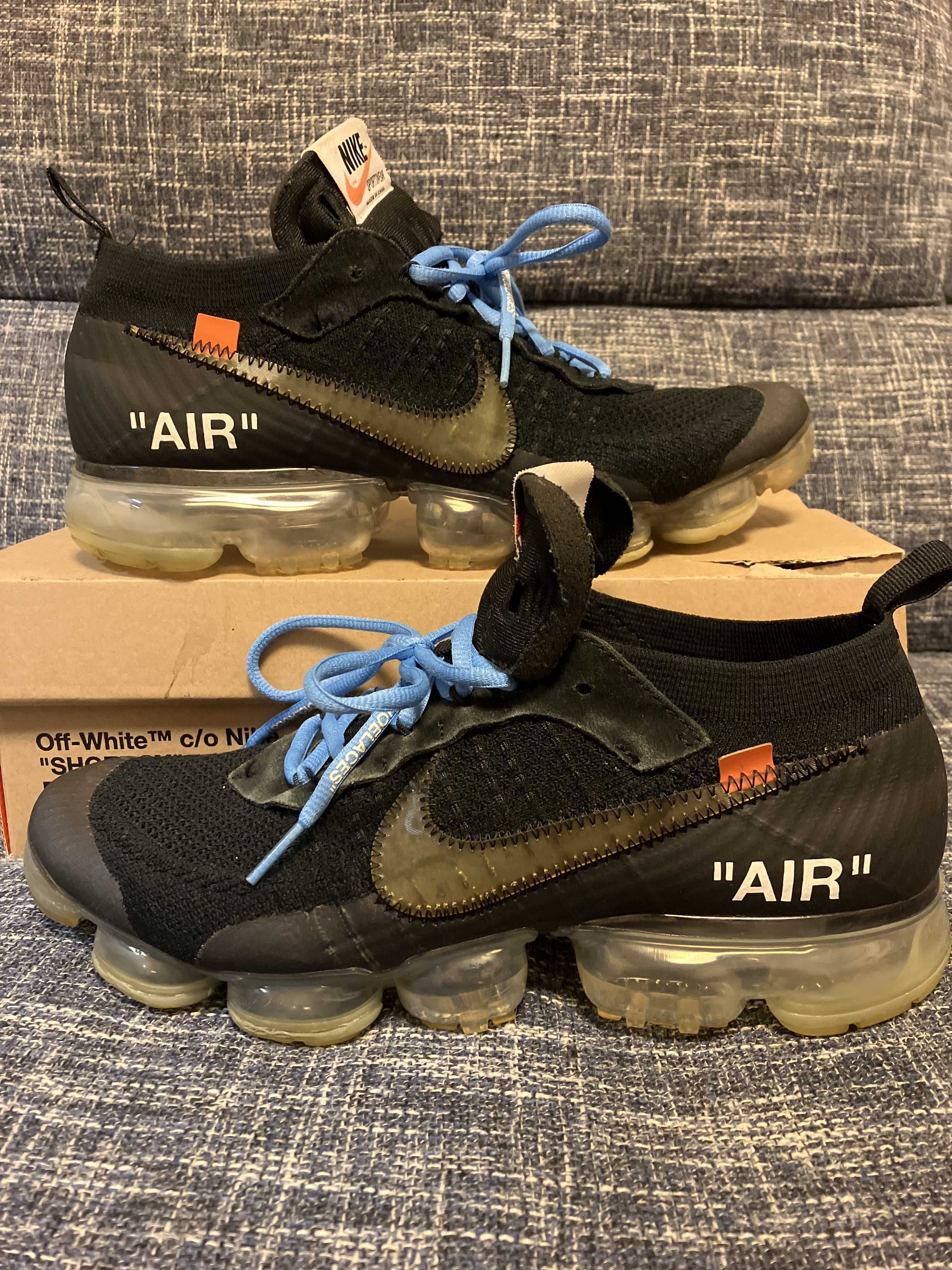 Off-White × Nike Air Vapormax "Black/Total Orange/Clear"