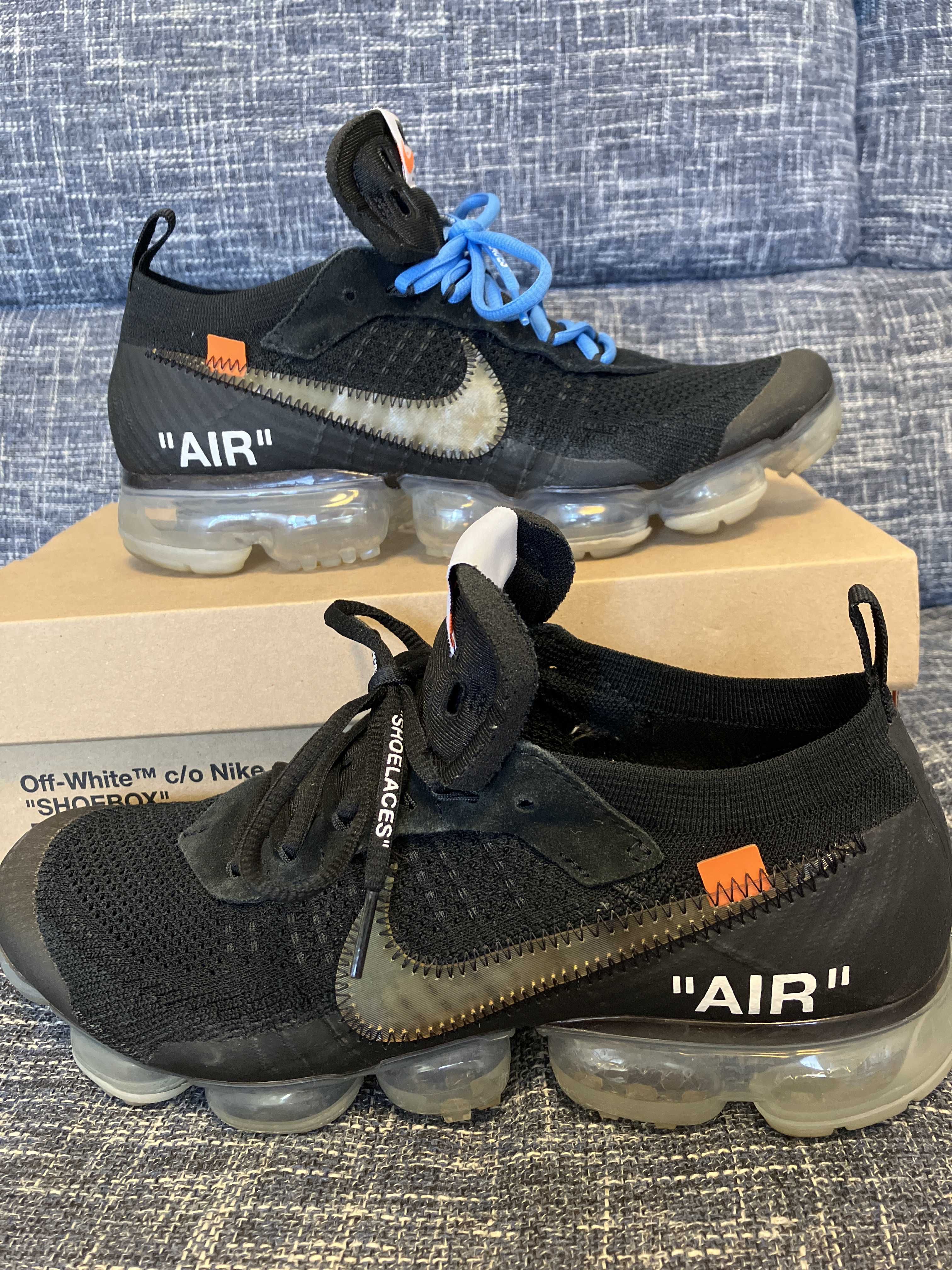 Off-White × Nike Air Vapormax "Black/Total Orange/Clear"