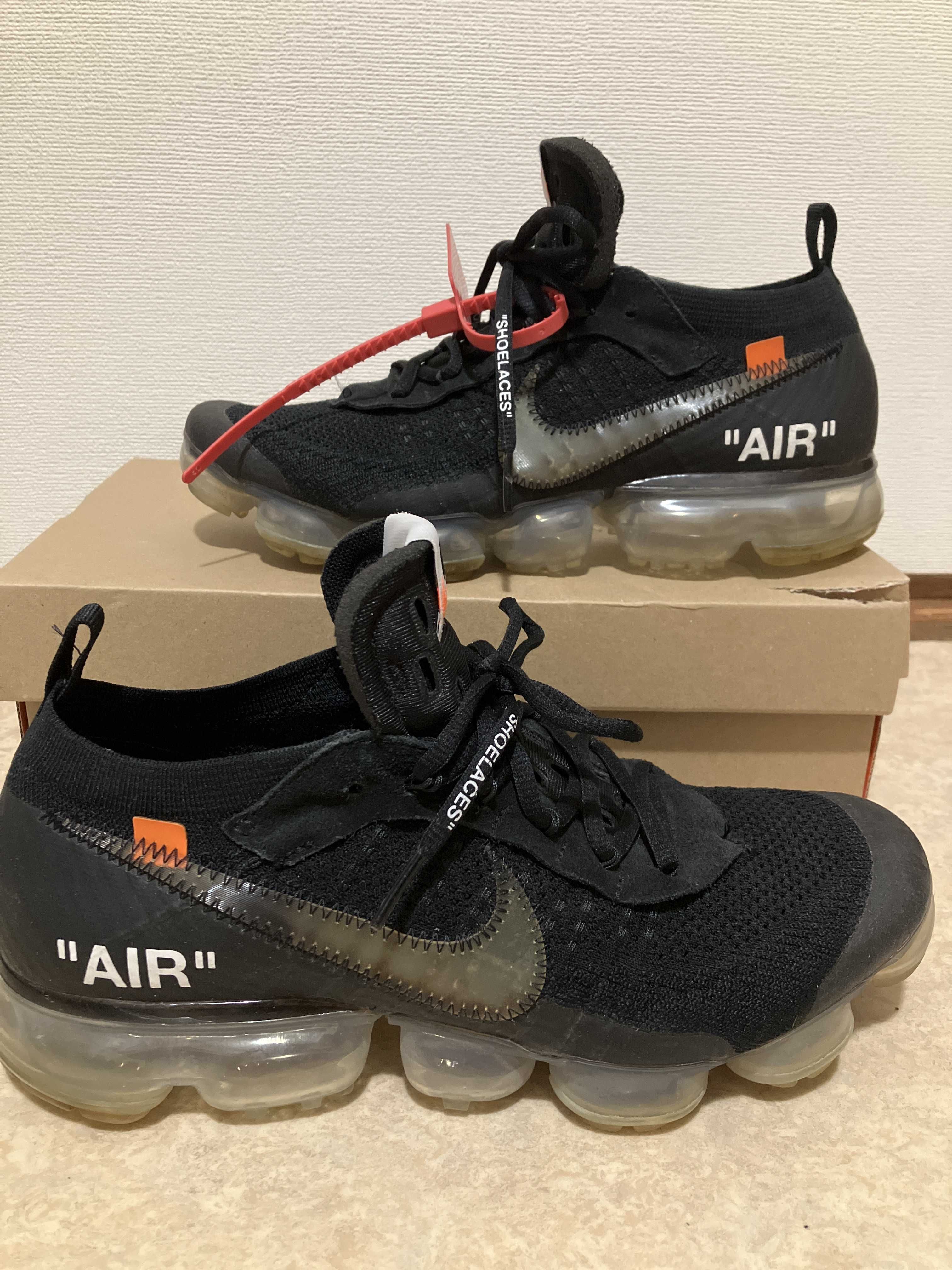Off-White × Nike Air Vapormax "Black/Total Orange/Clear"