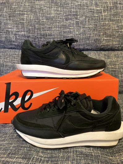 sacai × Nike LDV Waffle "Triple Black"