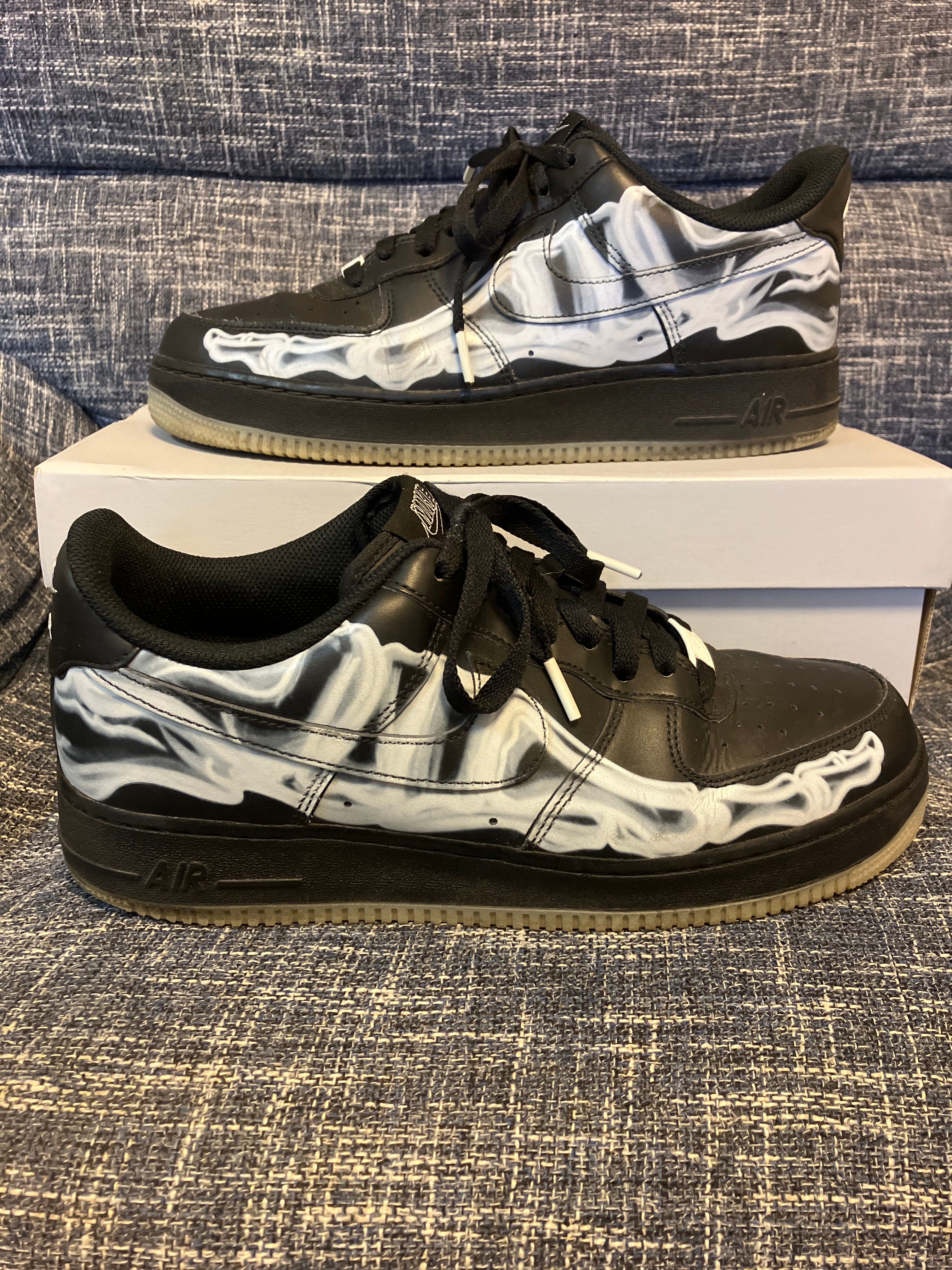 Nike Air Force 1 Low "Black Skeleton"