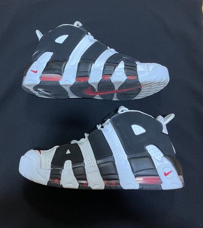 NIKE AIR MORE UPTEMPO "WHITE/BLACK/UNIVERSITY RED"(2020)