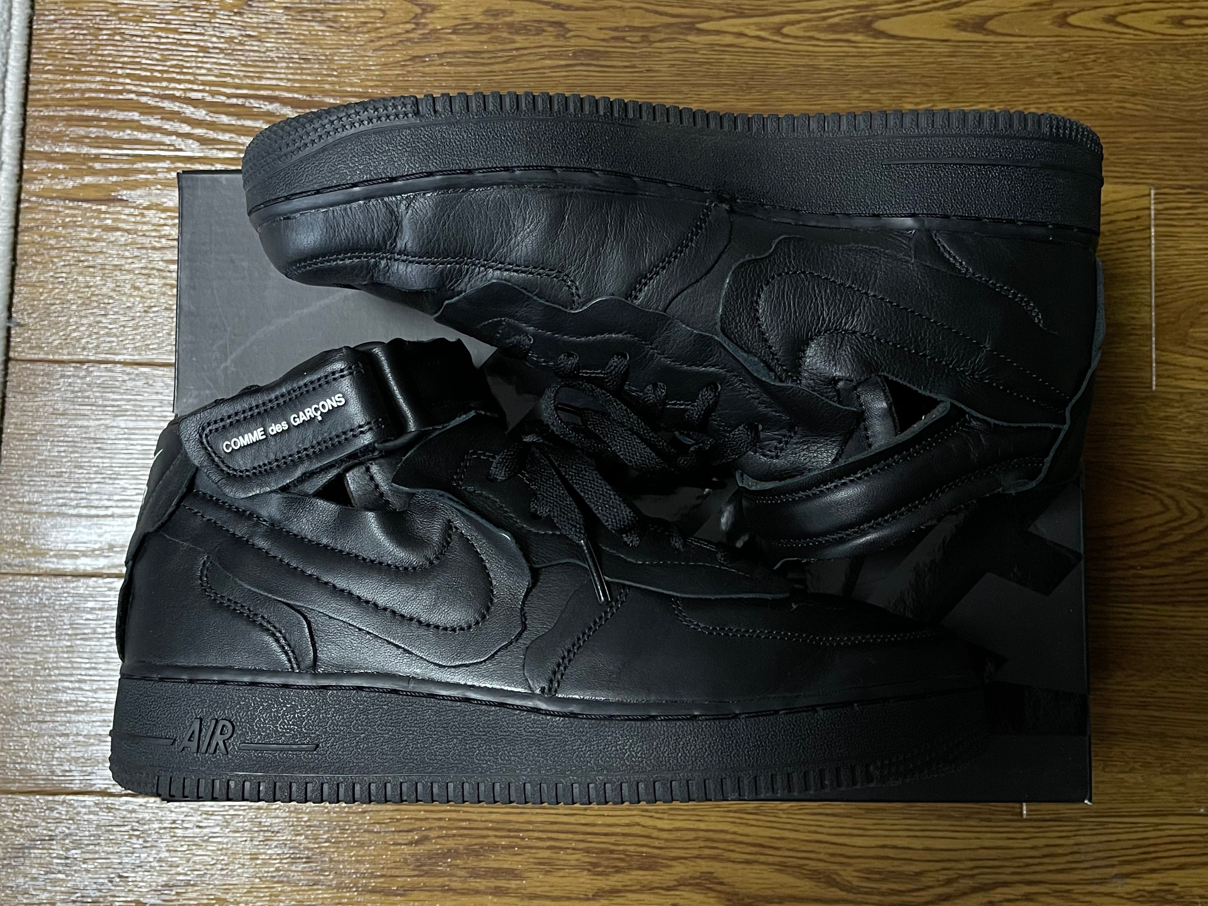 COMME des GARCONS × NIKE AIR FORCE 1 MID "BLACK"