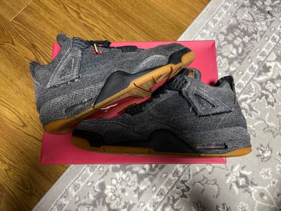Nike × Levi's Air Jordan 4 "Black Denim" (Tag: ®)