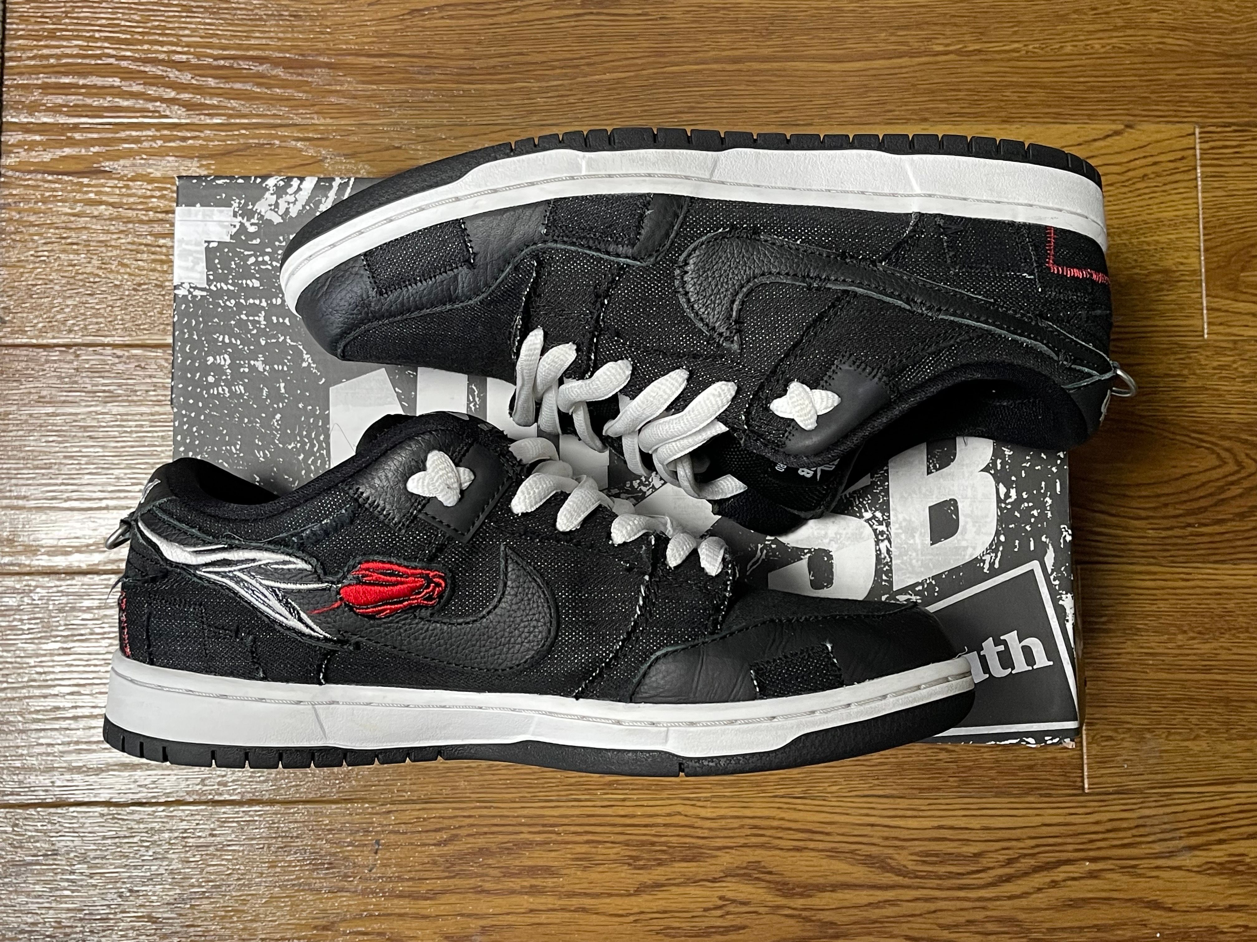 Wasted Youth × Nike SB Dunk Low "Black Denim"(Special Box) / VERDY